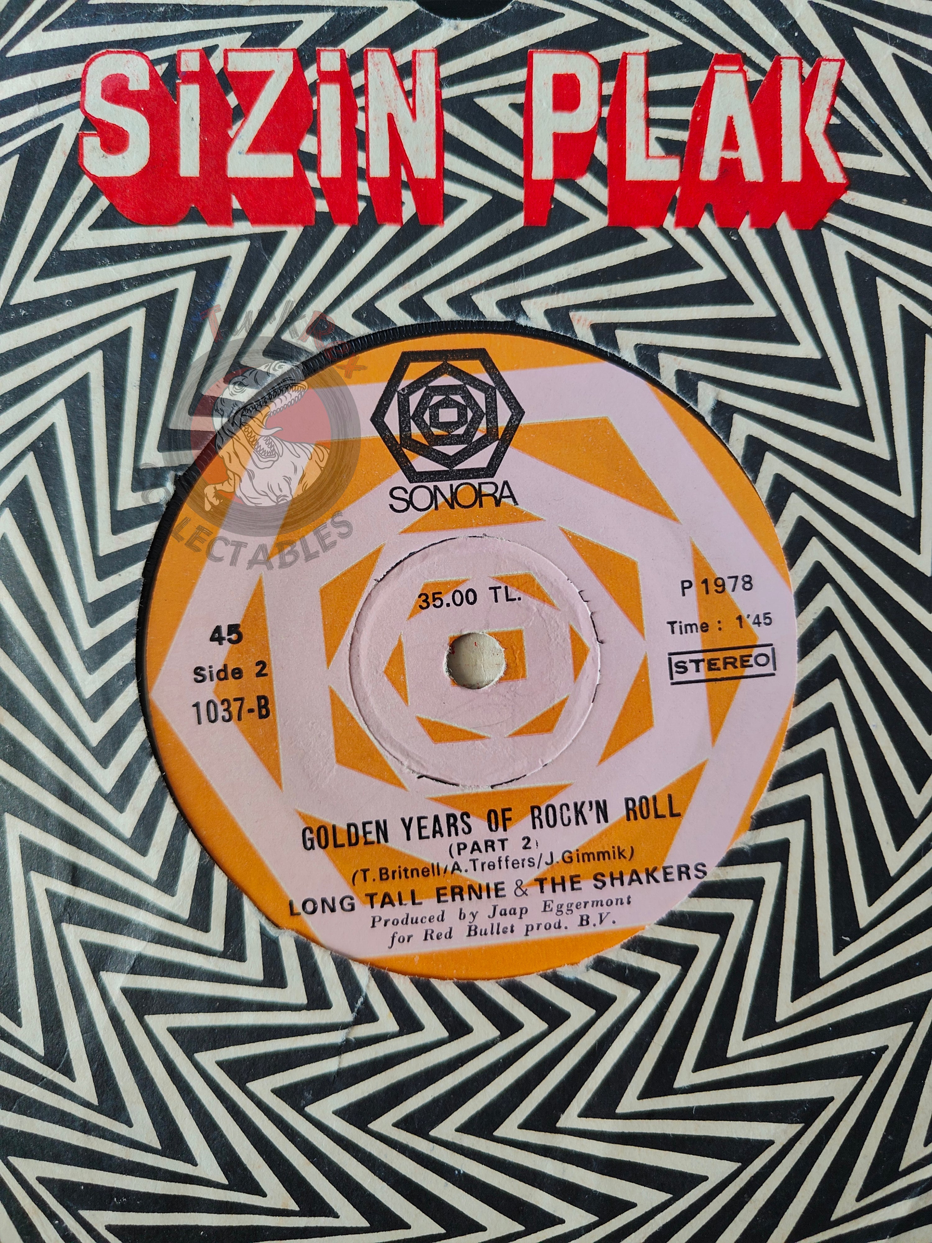 Long Tall Ernie And The Shakers – Golden Years Of Rock 'N Roll 7" Turkish Pressing Vinyl Turkey Edition 2