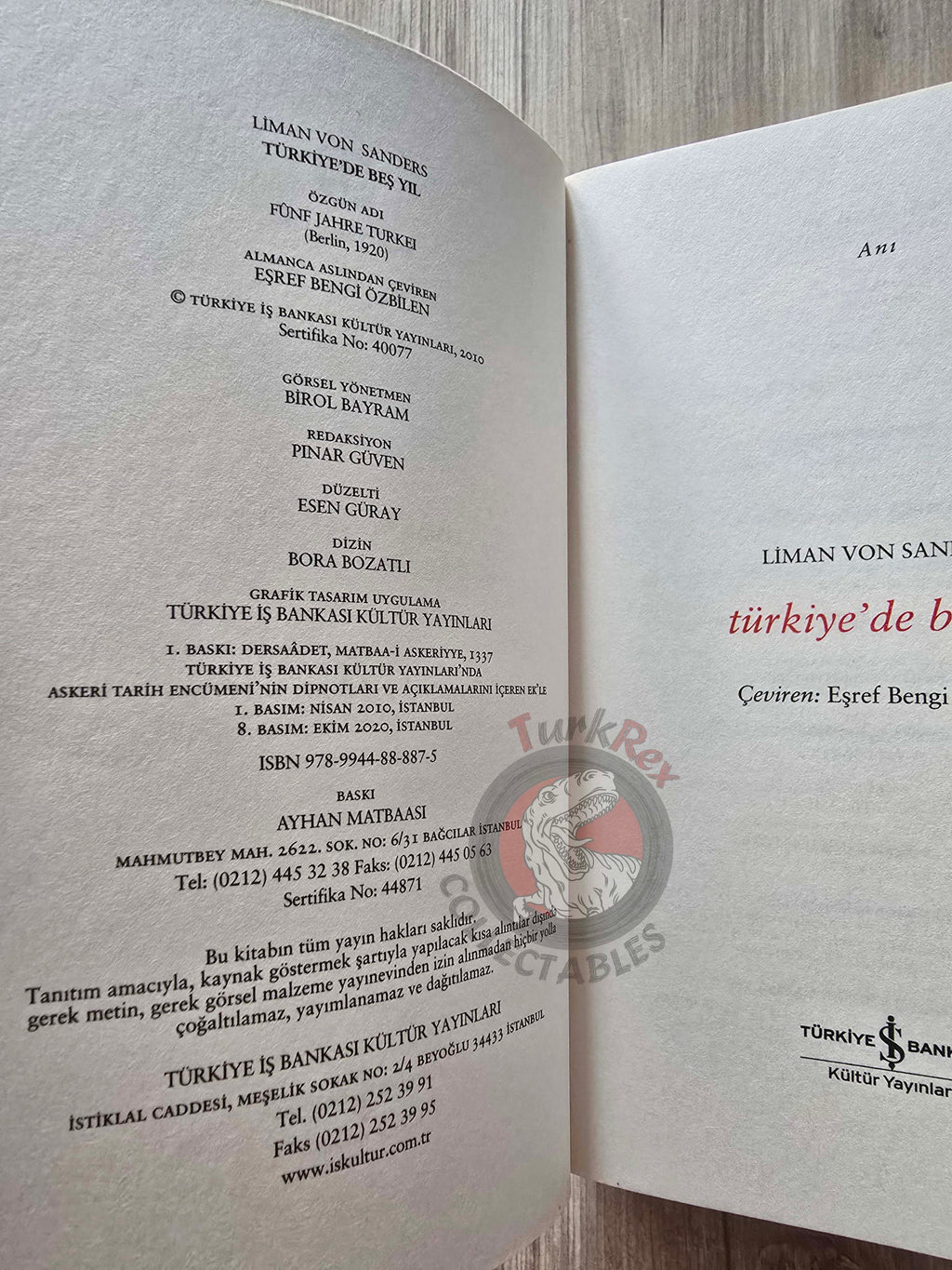 Liman von Sanders – Five Years in Turkey 2020 Turkish Book Turkey