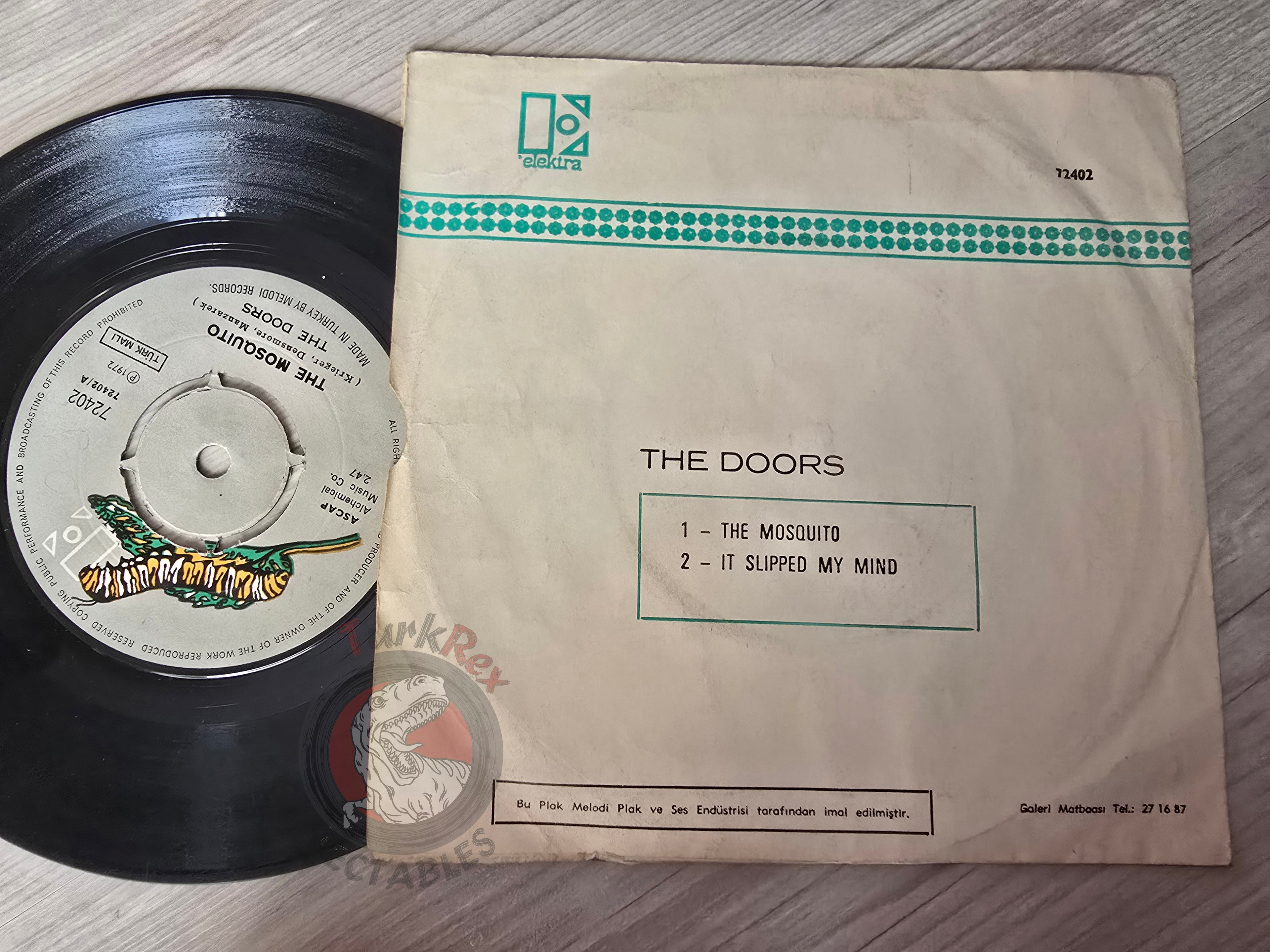 The Doors – The Mosquito 7" Turkish Pressing Vinyl Turkey Edition