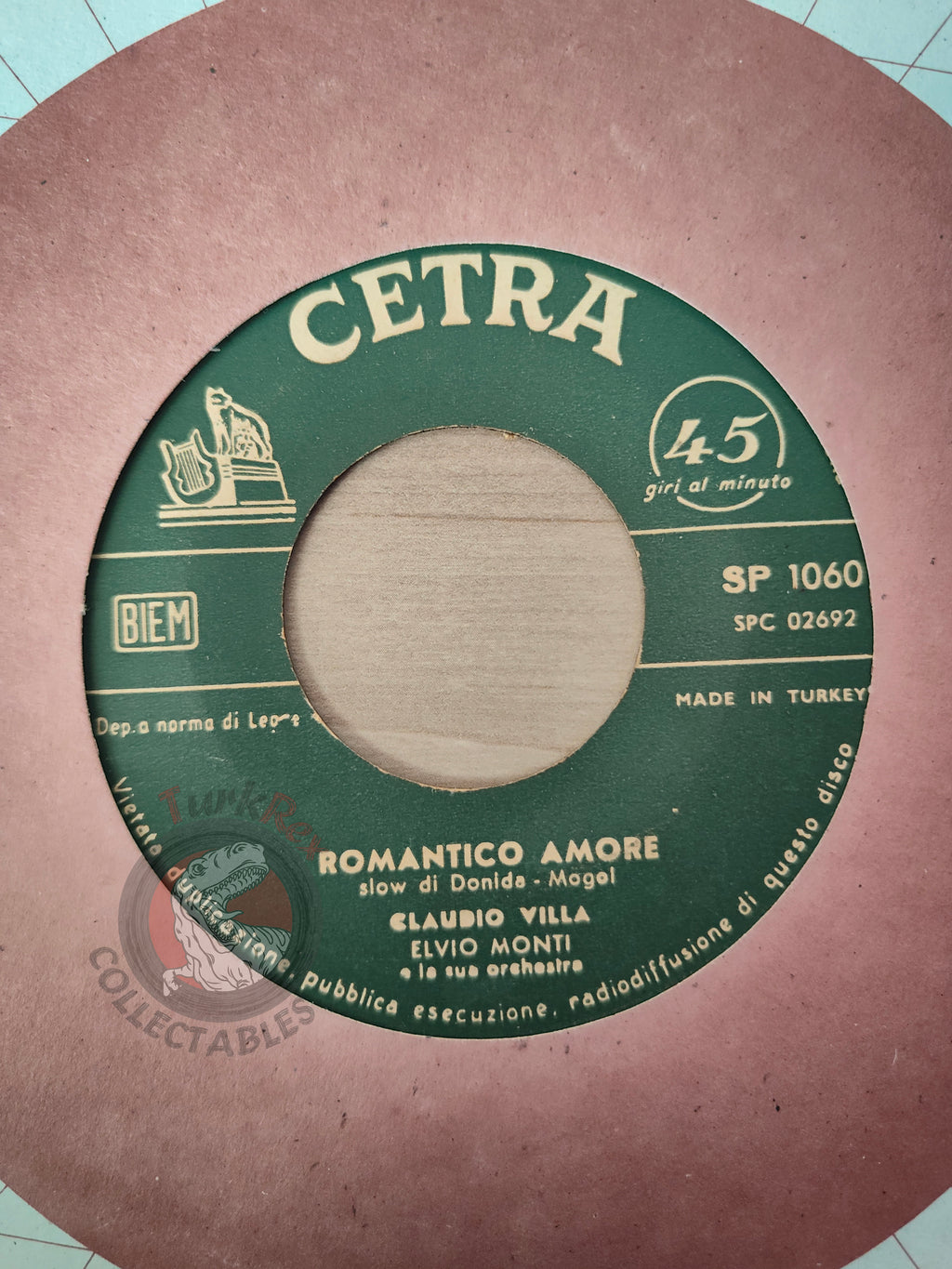 Claudio Villa – La Novia (La Sposa) 7" Turkish Pressing Vinyl Turkey Edition