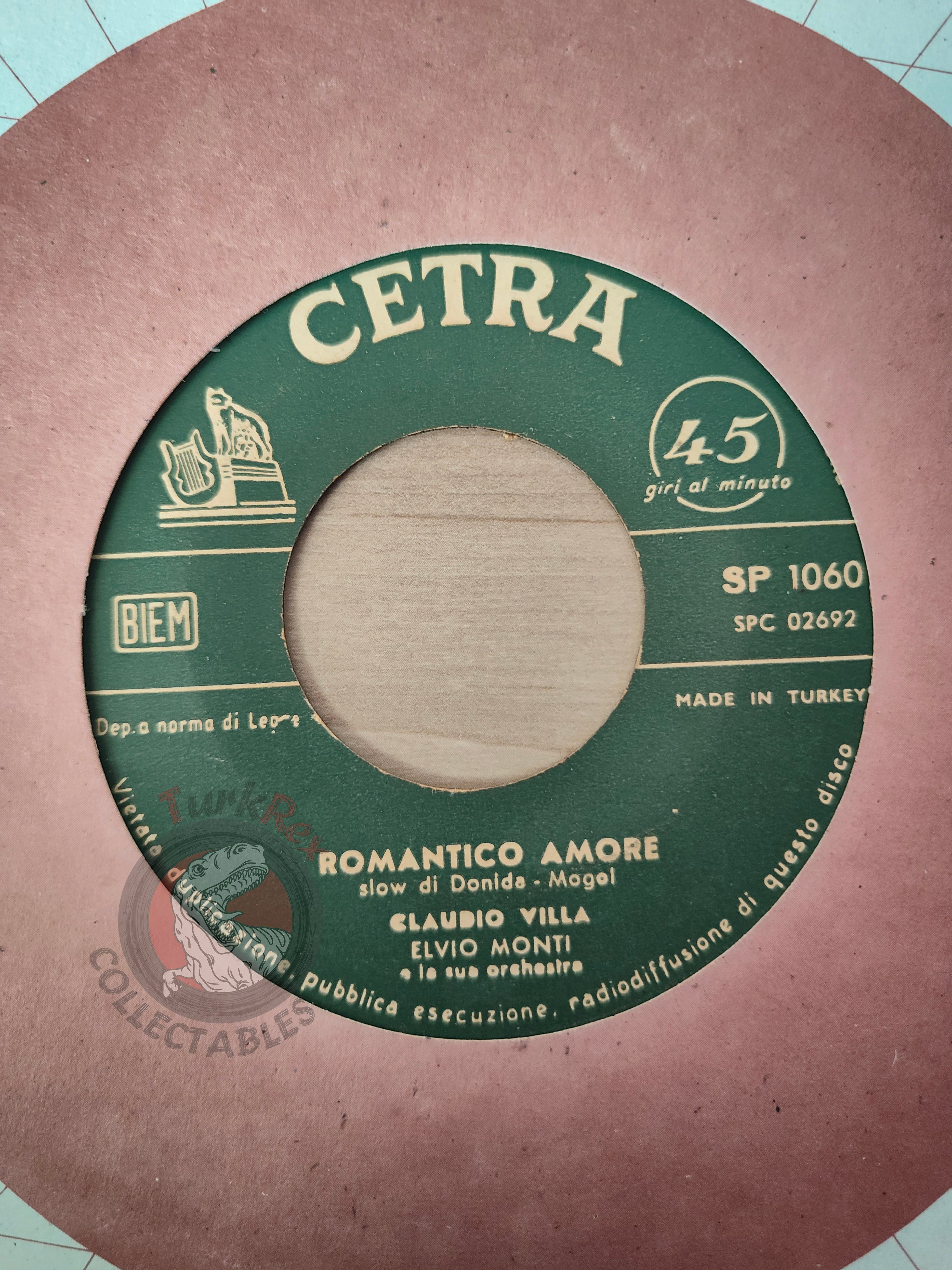 Claudio Villa – La Novia (La Sposa) 7" Turkish Pressing Vinyl Turkey Edition