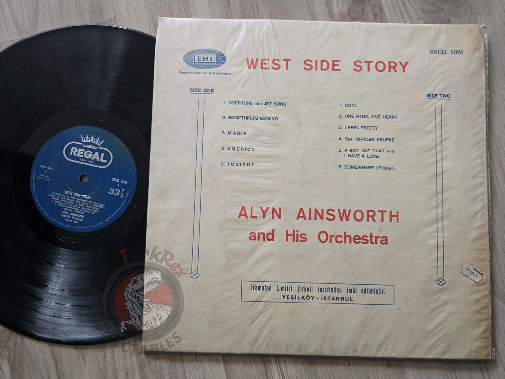 West Side Story – The Alyn Ainsworth Orchestra Turkish Pressing Vinyl Turkey Edition