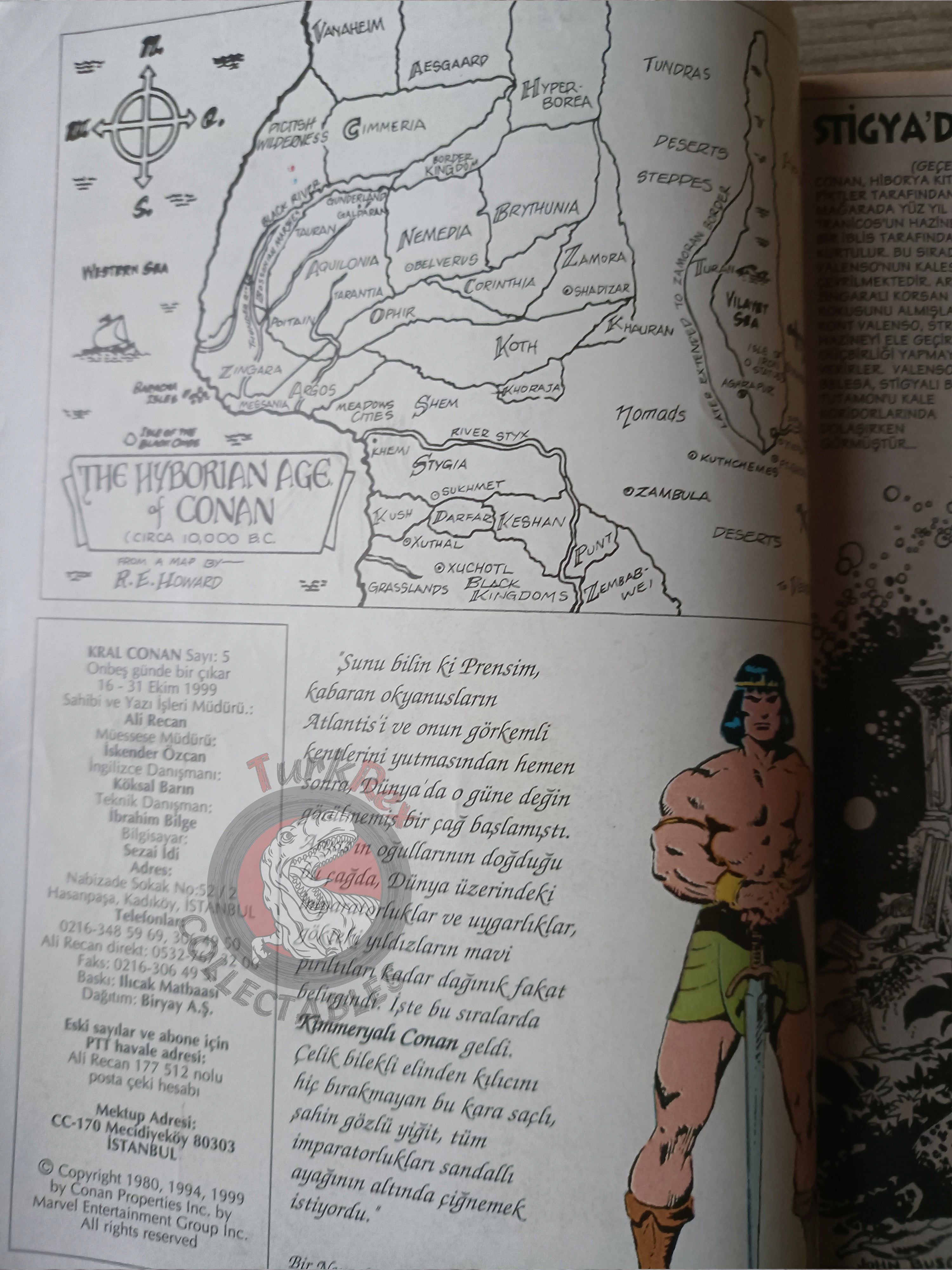 Kral Conan #5 The Savage Sword of #48 #49 Turkish Comic Turkey #102