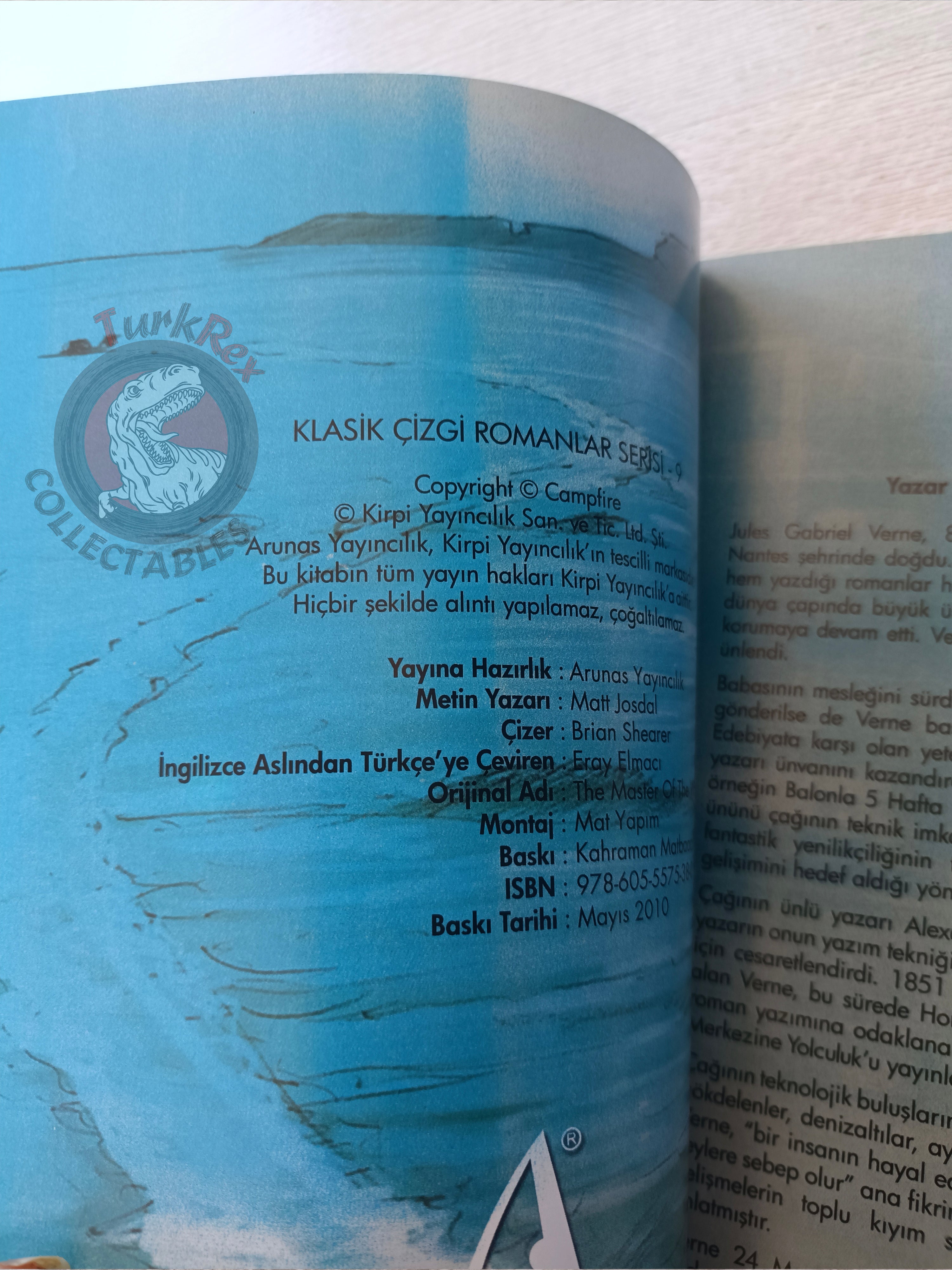 The Master of the World –  Jules Verne Turkish Comic Turkey Campfire Classics