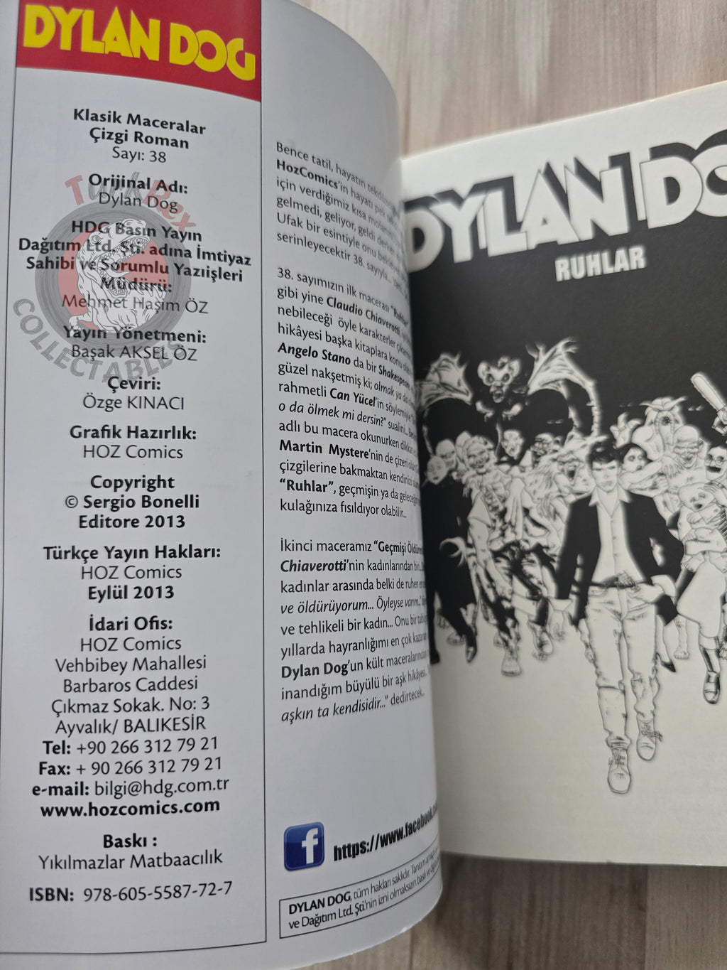 Dylan Dog #38 2013 Turkish Comic Turkey Presenze #93 #94