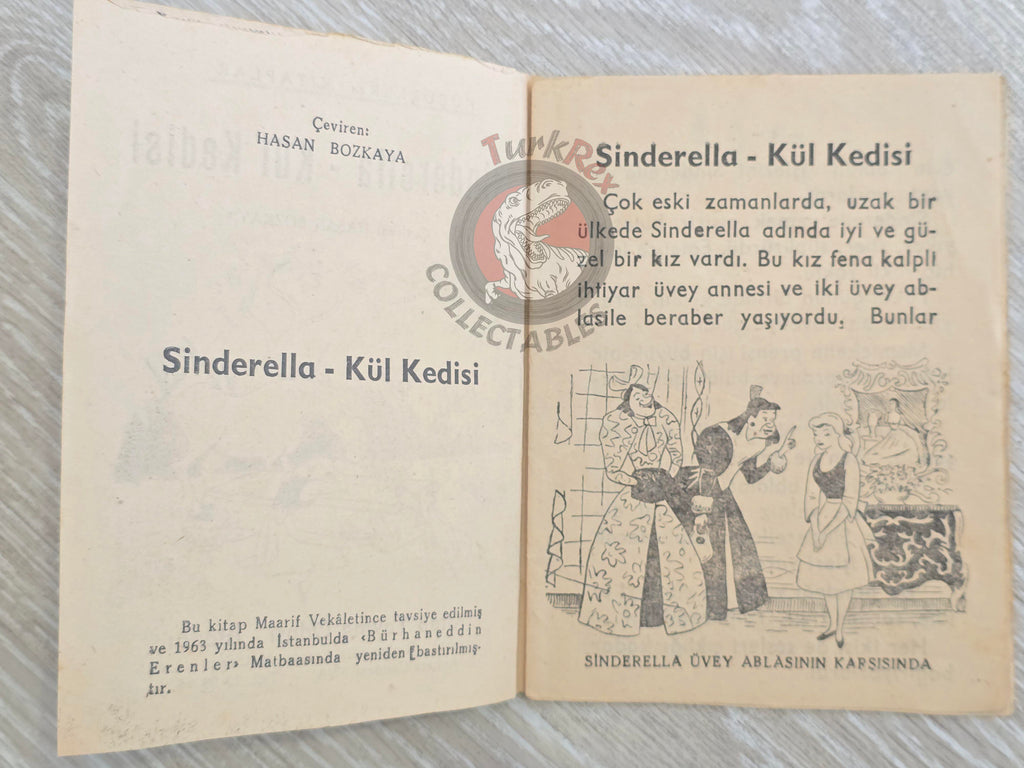 Grimm Brothers – Cinderella 1963 Turkish Book Turkey Illustrated