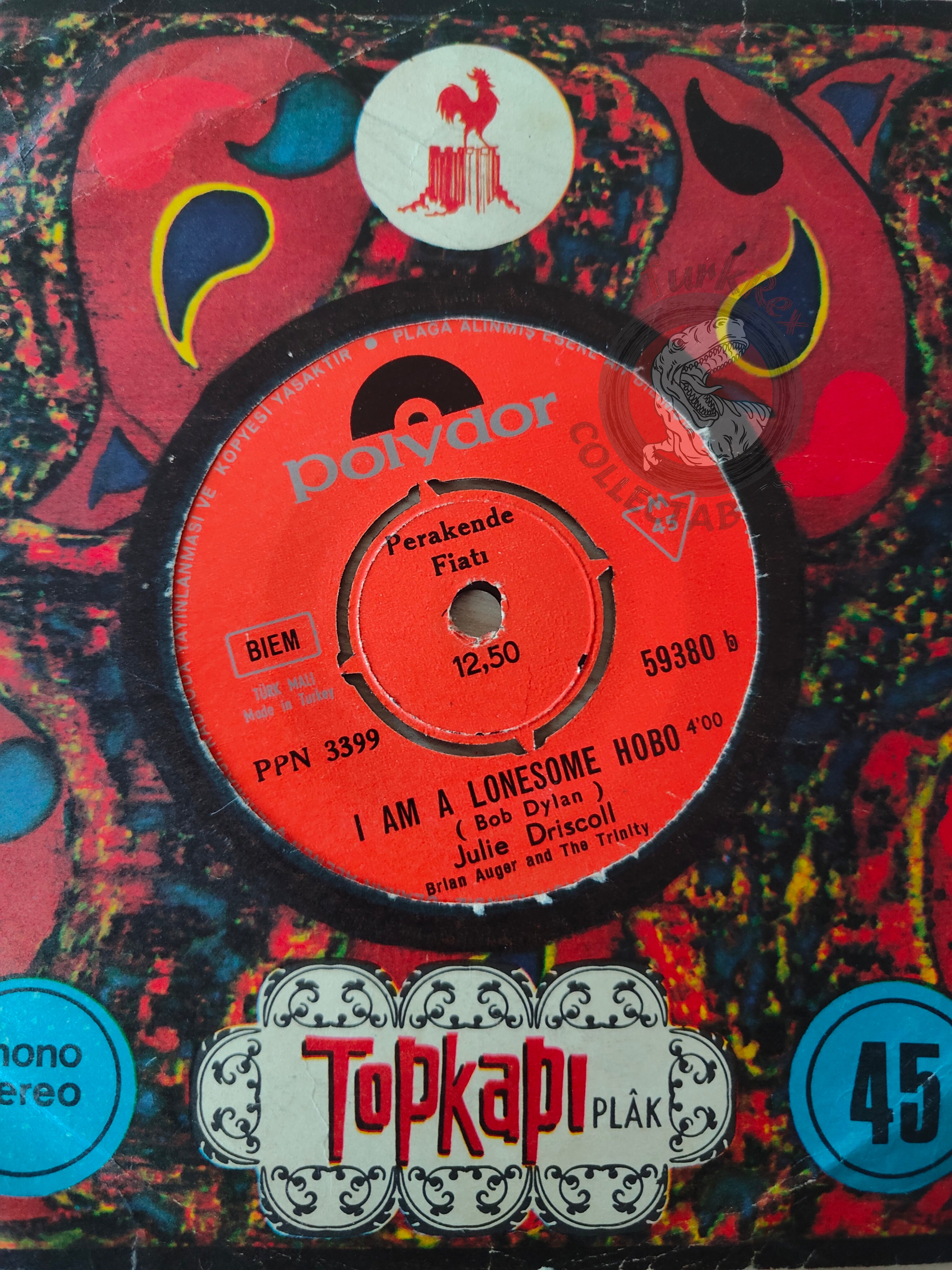 Julie Driscoll & Brian Auger And The Trinity – Save Me 7" Turkish Pressing Vinyl Turkey Edition