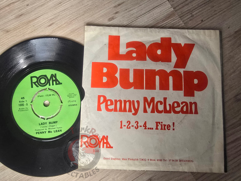 Penny McLean – Lady Bump / 1-2-3-4... Fire 7" Turkish Pressing Vinyl Turkey Edition