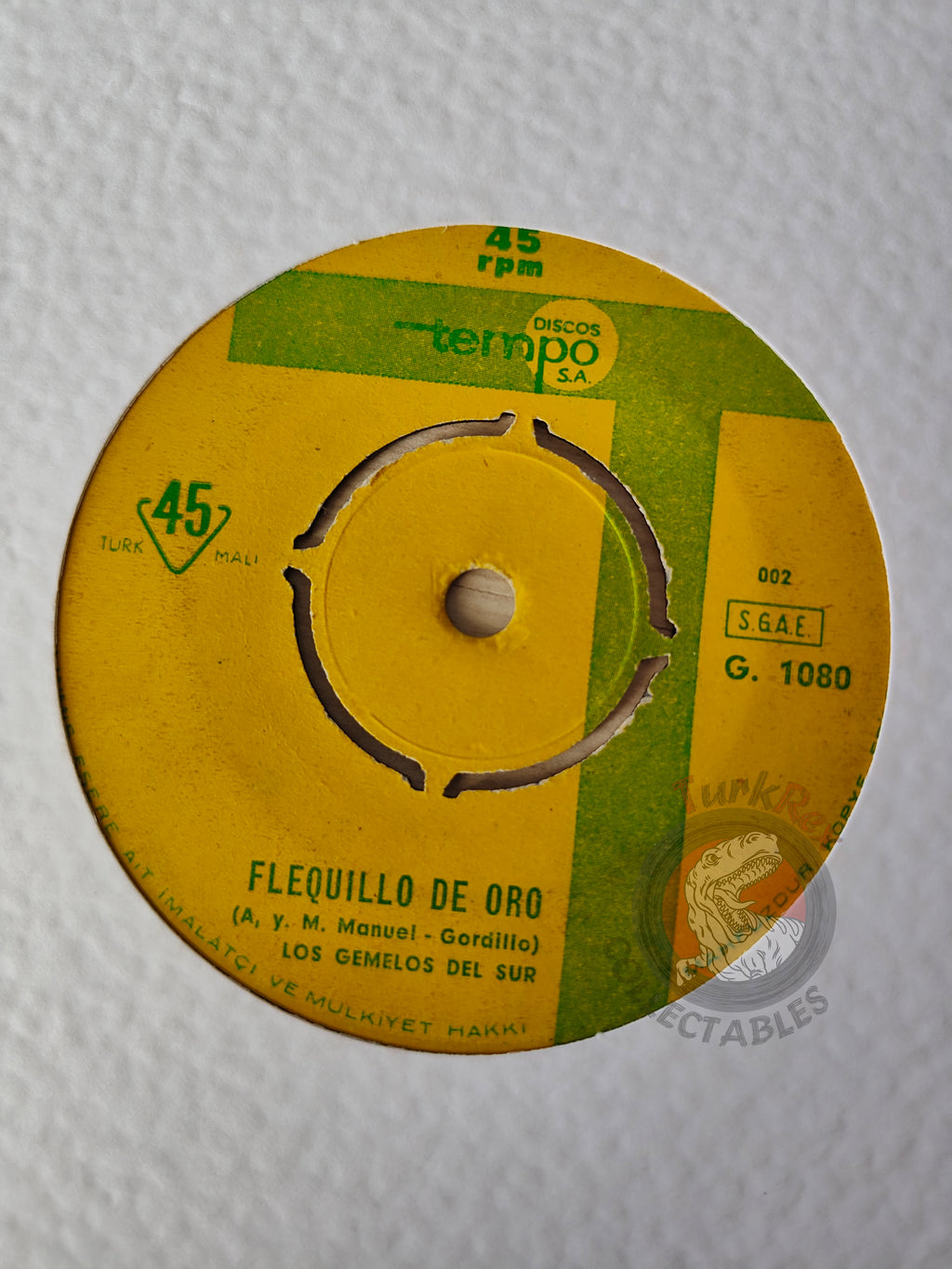 Los Gemelos Del Sur – Flequillo De Oro 7" Turkish Pressing Vinyl Turkey Edition