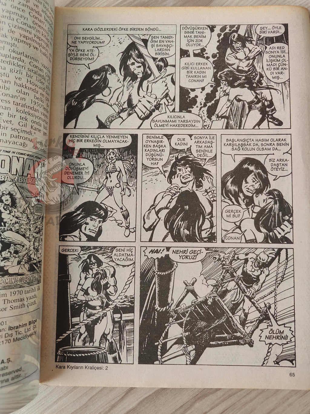 Conan The Barbarian #2 2001 Turkish Comic Turkey #61 #62 #63