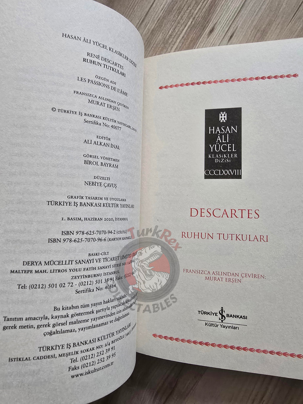 René Descartes – The Passions of the Soul 2020 Turkish Book Turkey