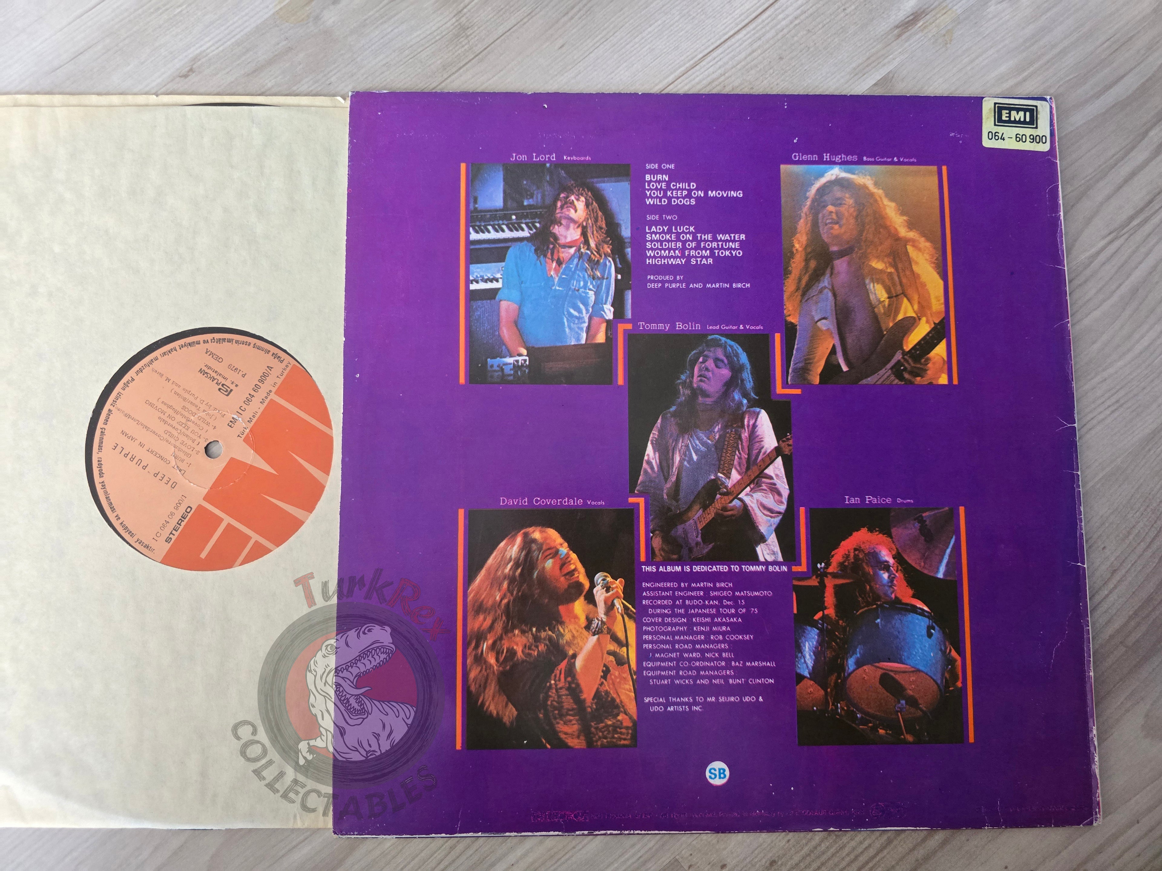 Deep Purple – Last Concert In Japan Turkish Pressing Vinyl Turkey Edition