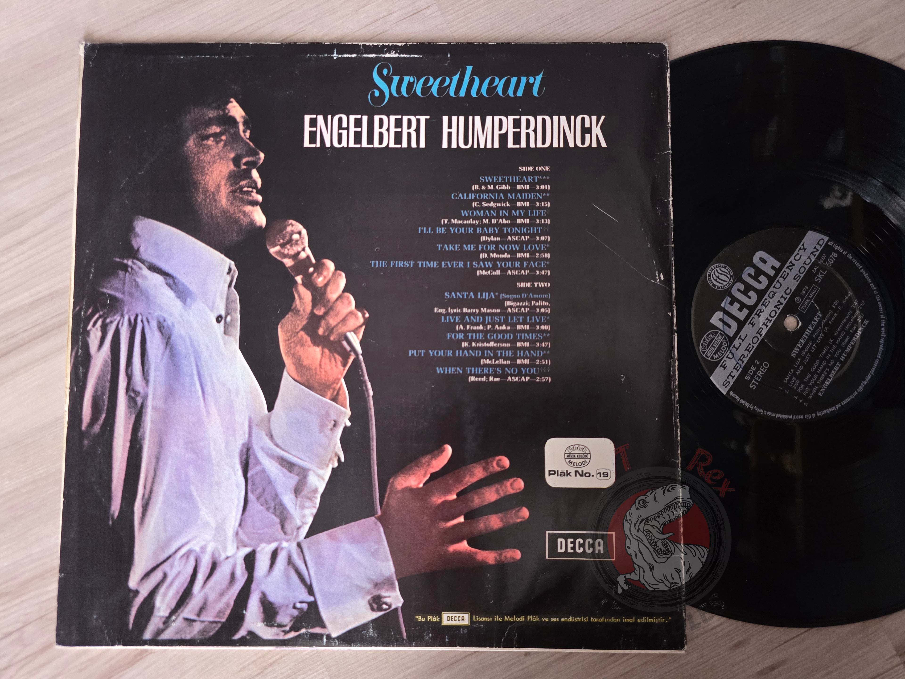 Engelbert Humperdinck – Sweetheart Turkish Pressing Vinyl Turkey Edition