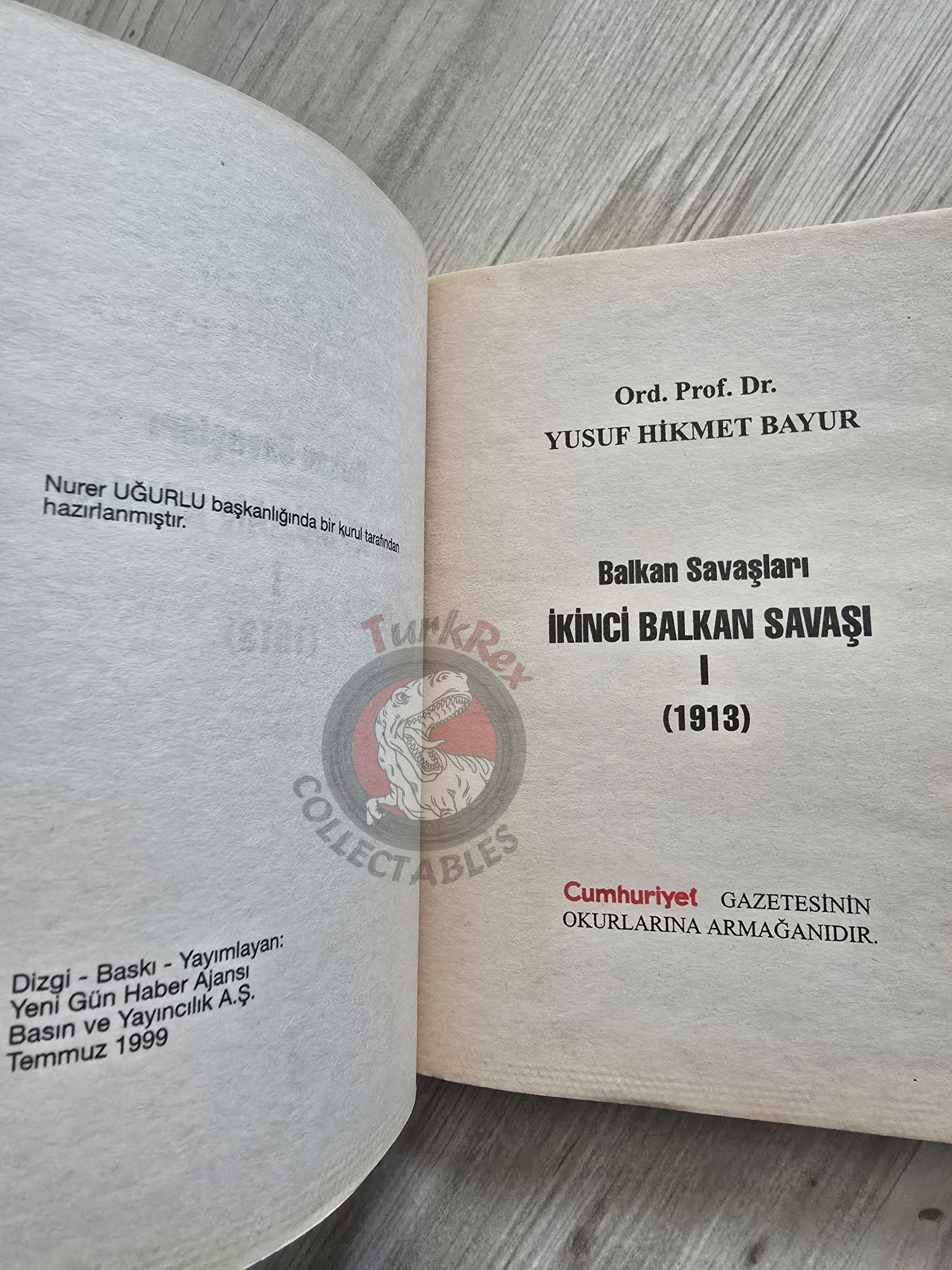 The Second Balkan War 1999 Turkish Book Turkey Enver Pasha Ottoman Empire