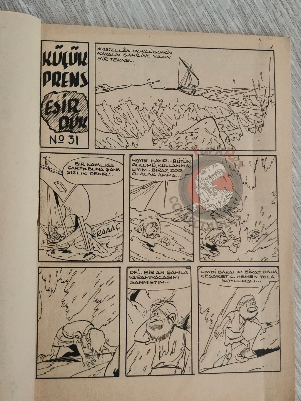Johan et Pirlouit #31 1963 Turkish Comic Turkey L’Anneau des Castellac #11