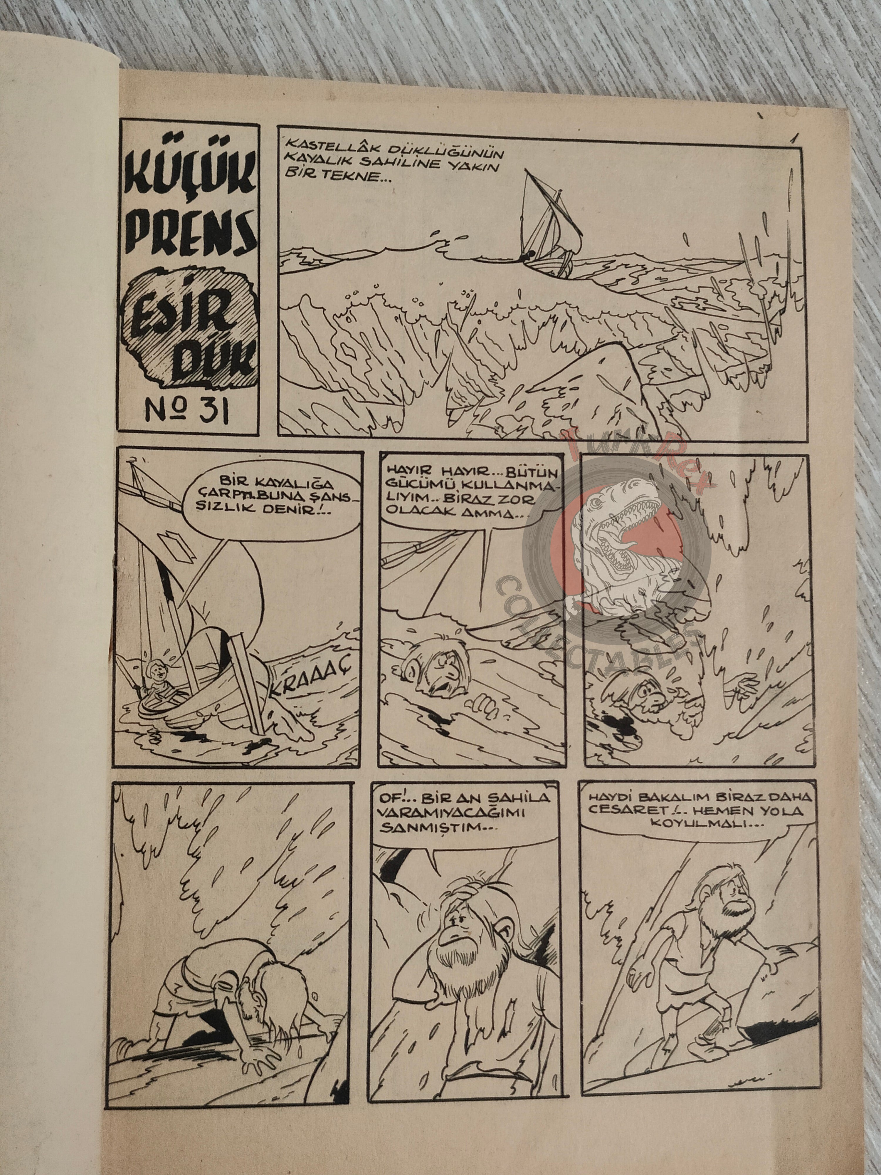 Johan et Pirlouit #31 1963 Turkish Comic Turkey L’Anneau des Castellac #11