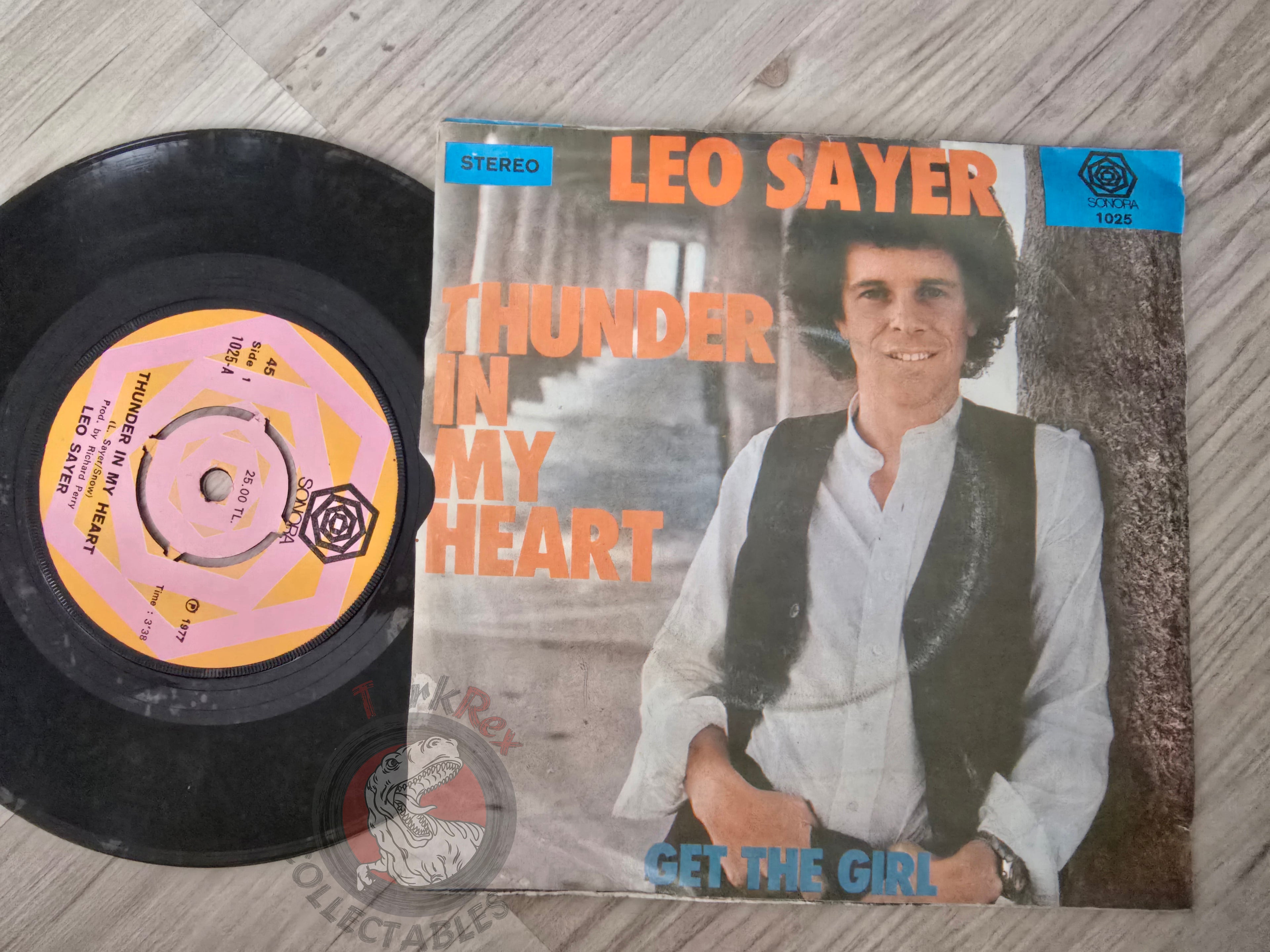 Leo Sayer – Thunder In My Heart 7" Turkish Pressing Vinyl Turkey Edition