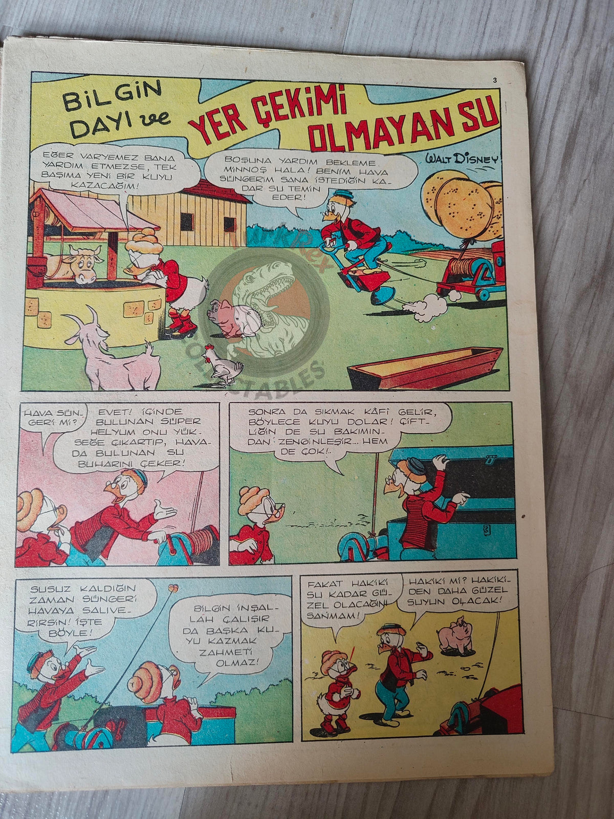 Mickey Mouse Mag 1963 Turkish Comic Turkey Walt Disney Donald Duck Goofy