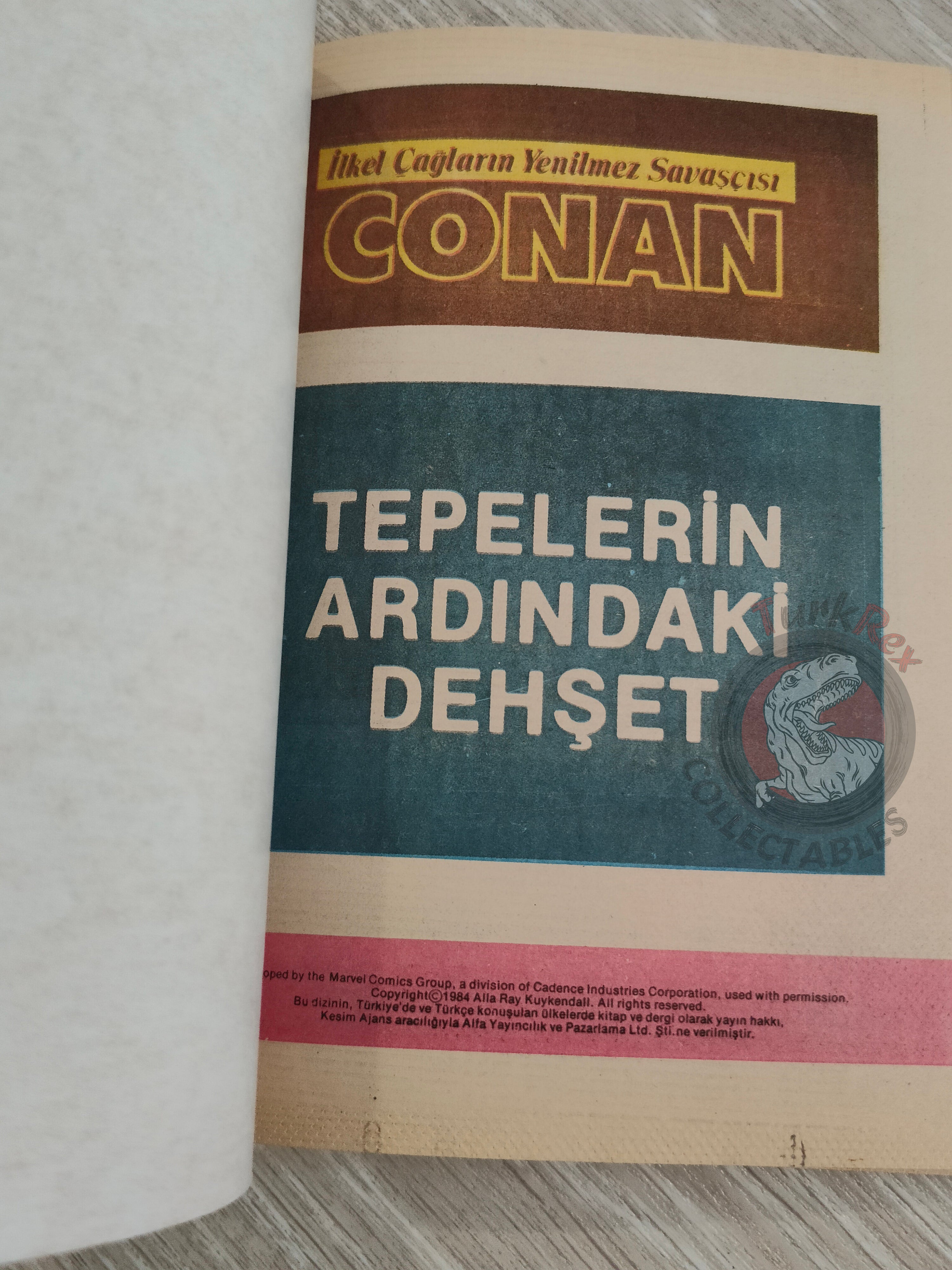 Conan Renkli #9 Turkish Comic Turkey Only Cover The Savage Sword of #53 #54 CTB #123