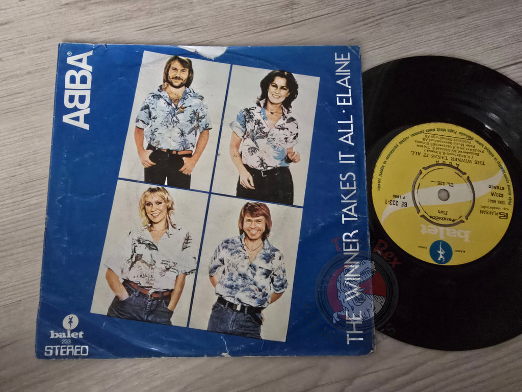 ABBA – The Winner Takes It All 7" Turkish Pressing Vinyl Turkey Edition