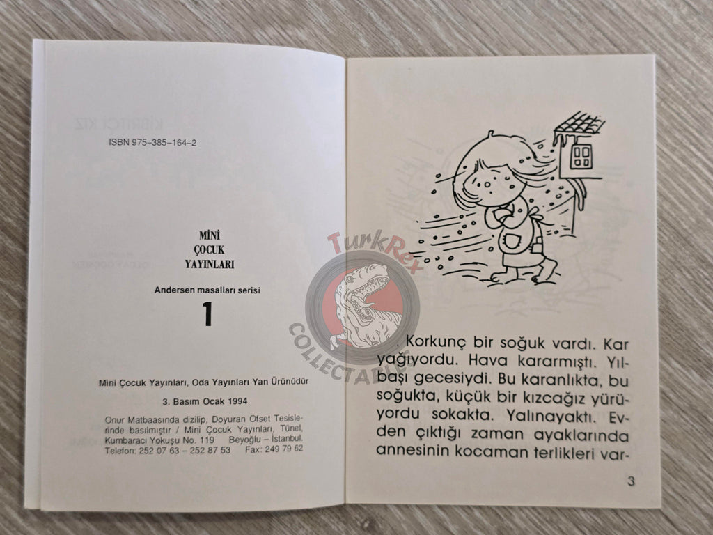 Hans Christian Andersen – The Little Match Girl 1994 Turkish Book Turkey Illustrated