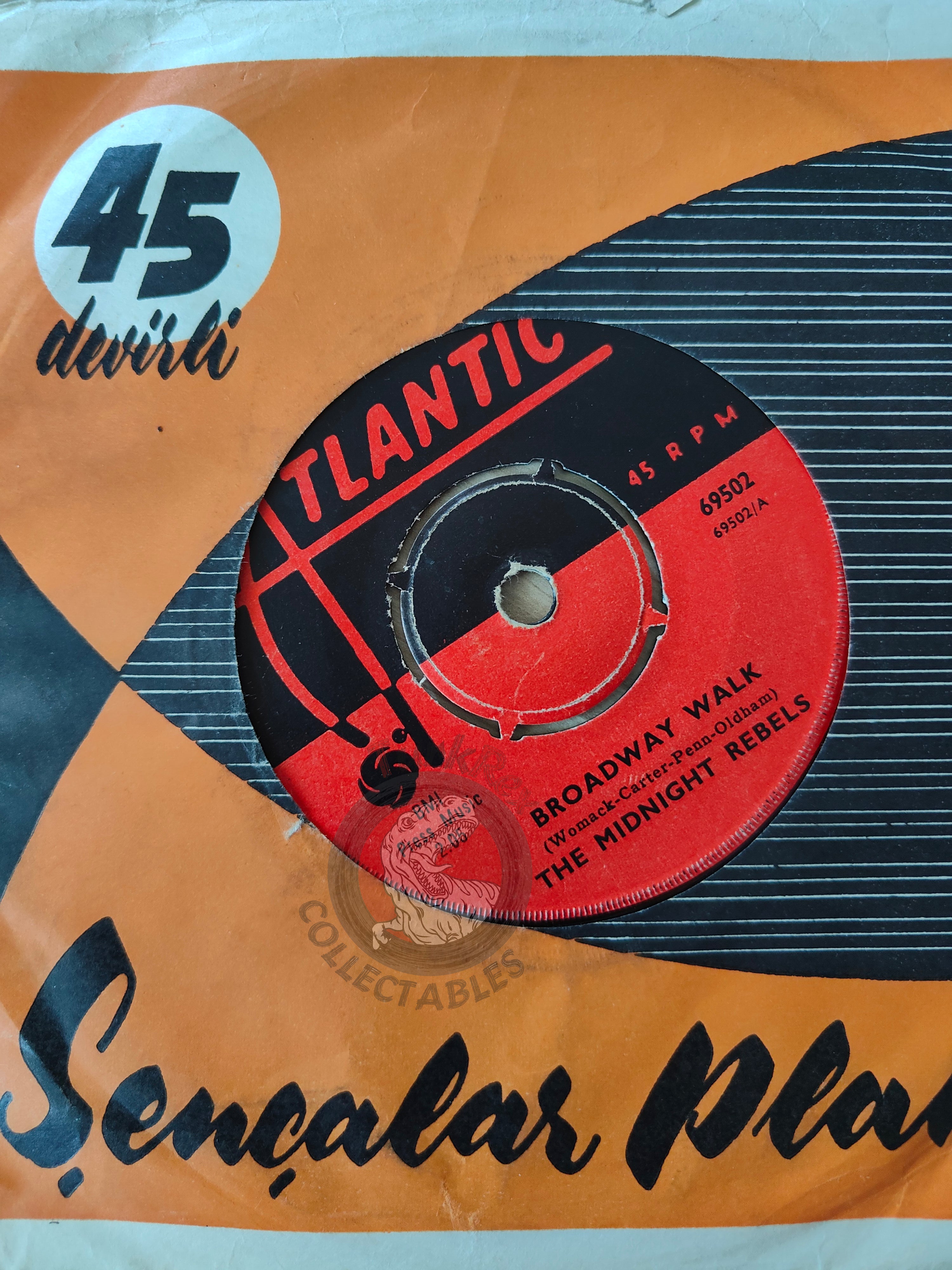 The Midnight Rebels – Broadway Walk 7" Turkish Pressing Vinyl Turkey Edition