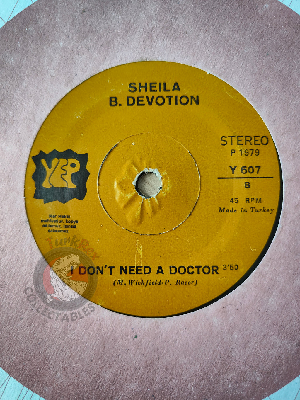 Sheila & B. Devotion – Hotel De La Plage 7" Turkish Pressing Vinyl Turkey Edition