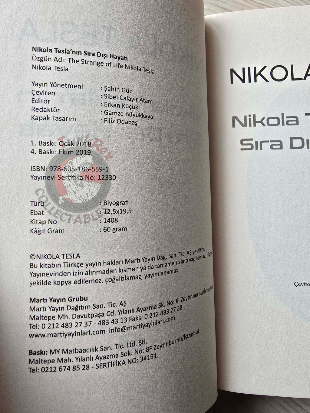 Nikola Tesla – The Strange Life of 2019 Turkish Book Turkey