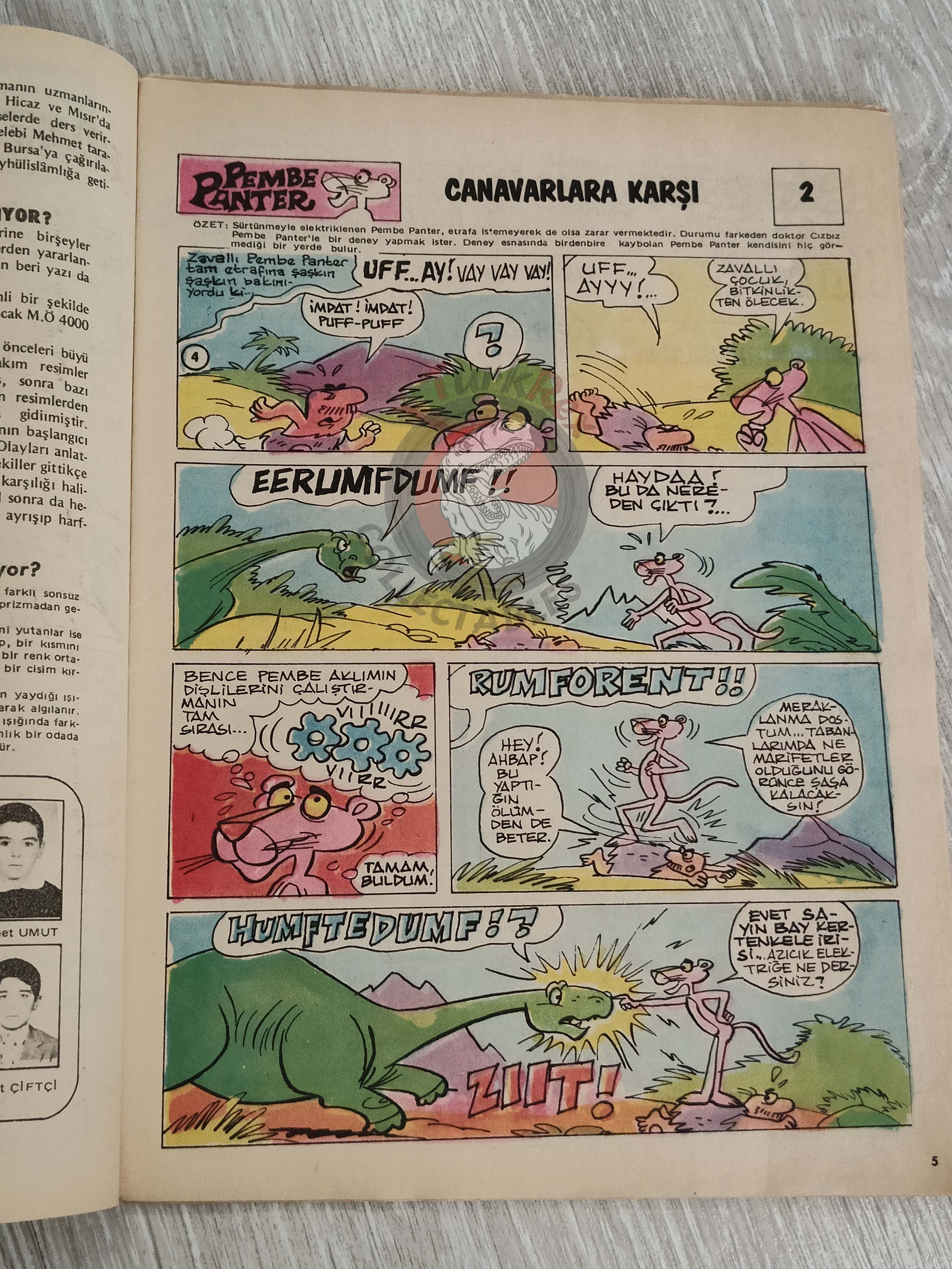 Tercüman Çocuk #48 1982 Turkish Comic Turkey Star Wars #30 Pink Panther Tounga