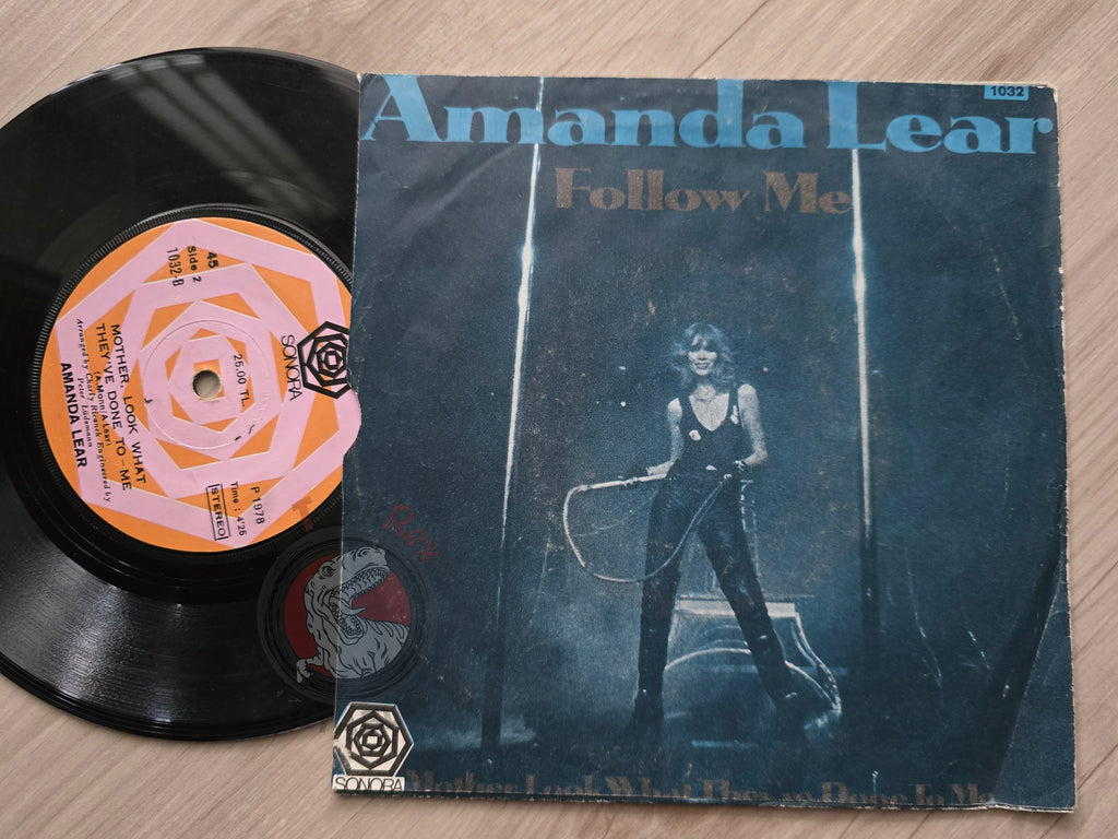 Amanda Lear – Follow Me 7" Turkish Pressing Vinyl Turkey Edition