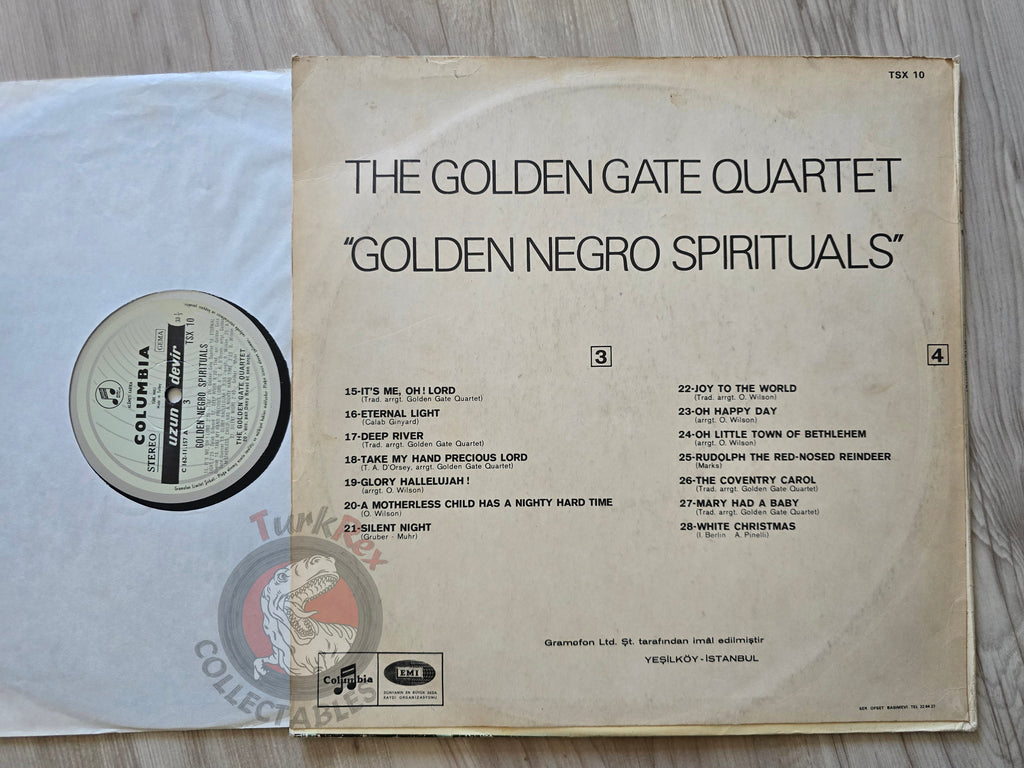 The Golden Gate Quartet – Golden Negro Spirituals Turkish Pressing Vinyl Turkey Edition