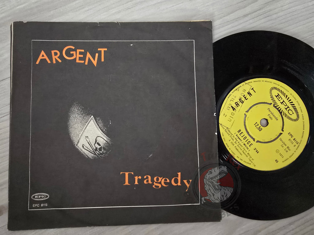 Argent – Tragedy / Rejoice 7" Turkish Pressing Vinyl Turkey Edition Promo