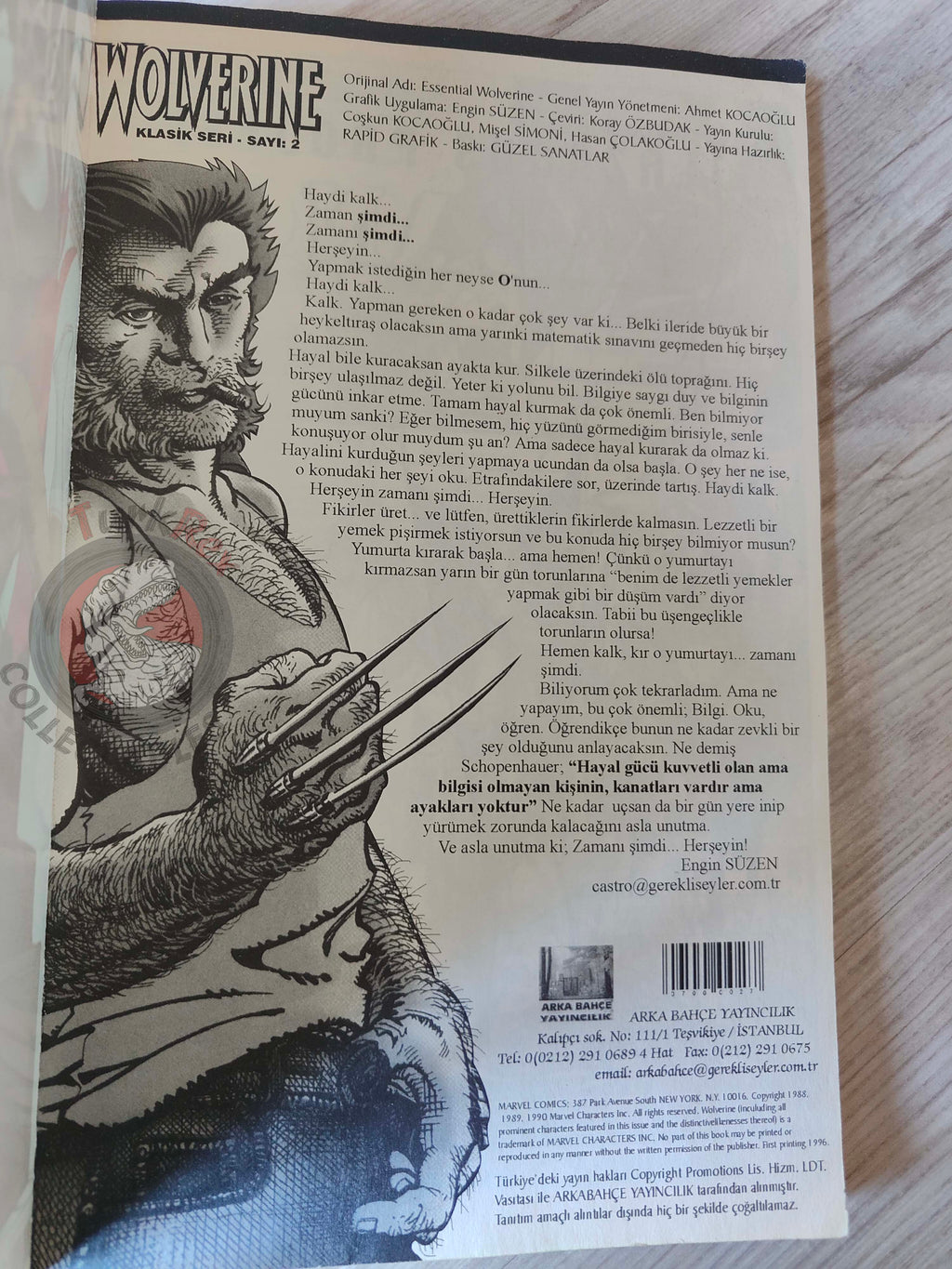 Wolverine #2 2002 Turkish Comic Turkey #28 #29 #30 #31 X-Men