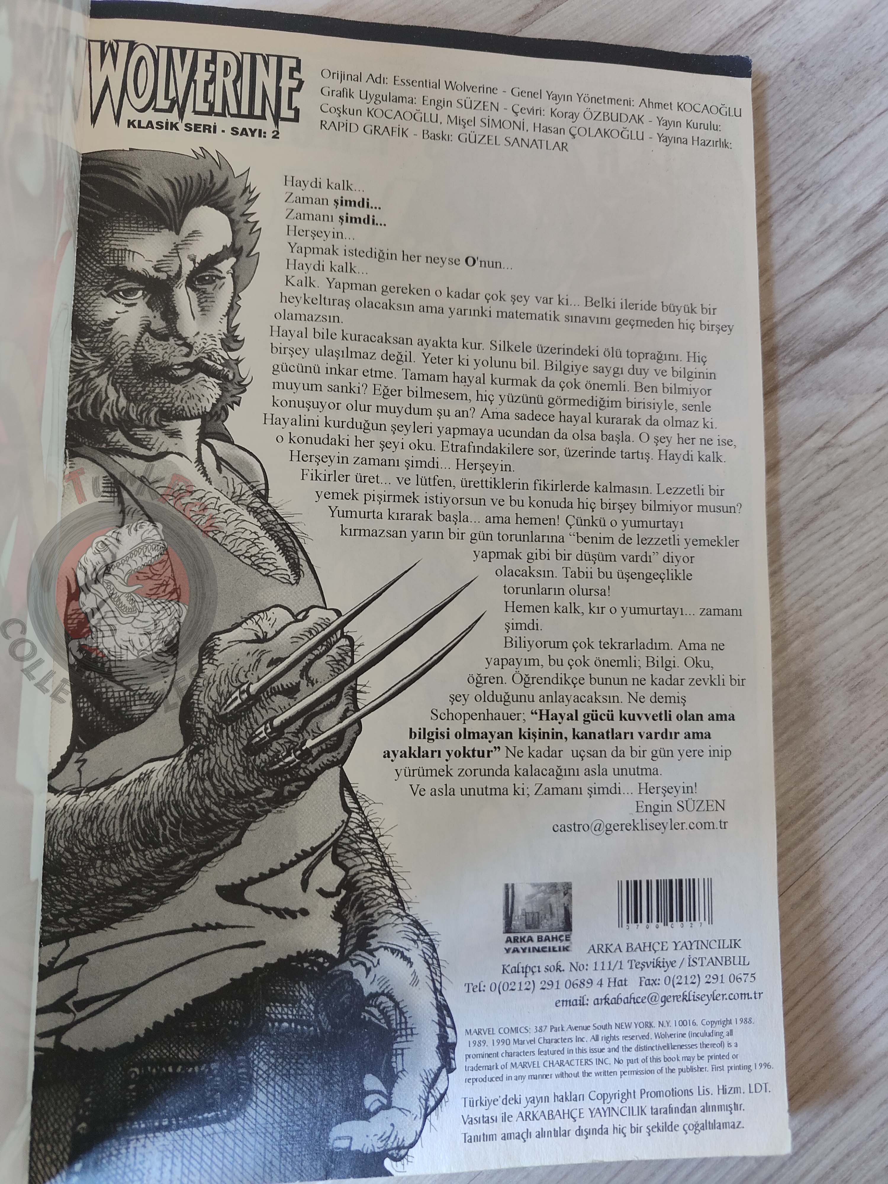 Wolverine #2 2002 Turkish Comic Turkey #28 #29 #30 #31 X-Men