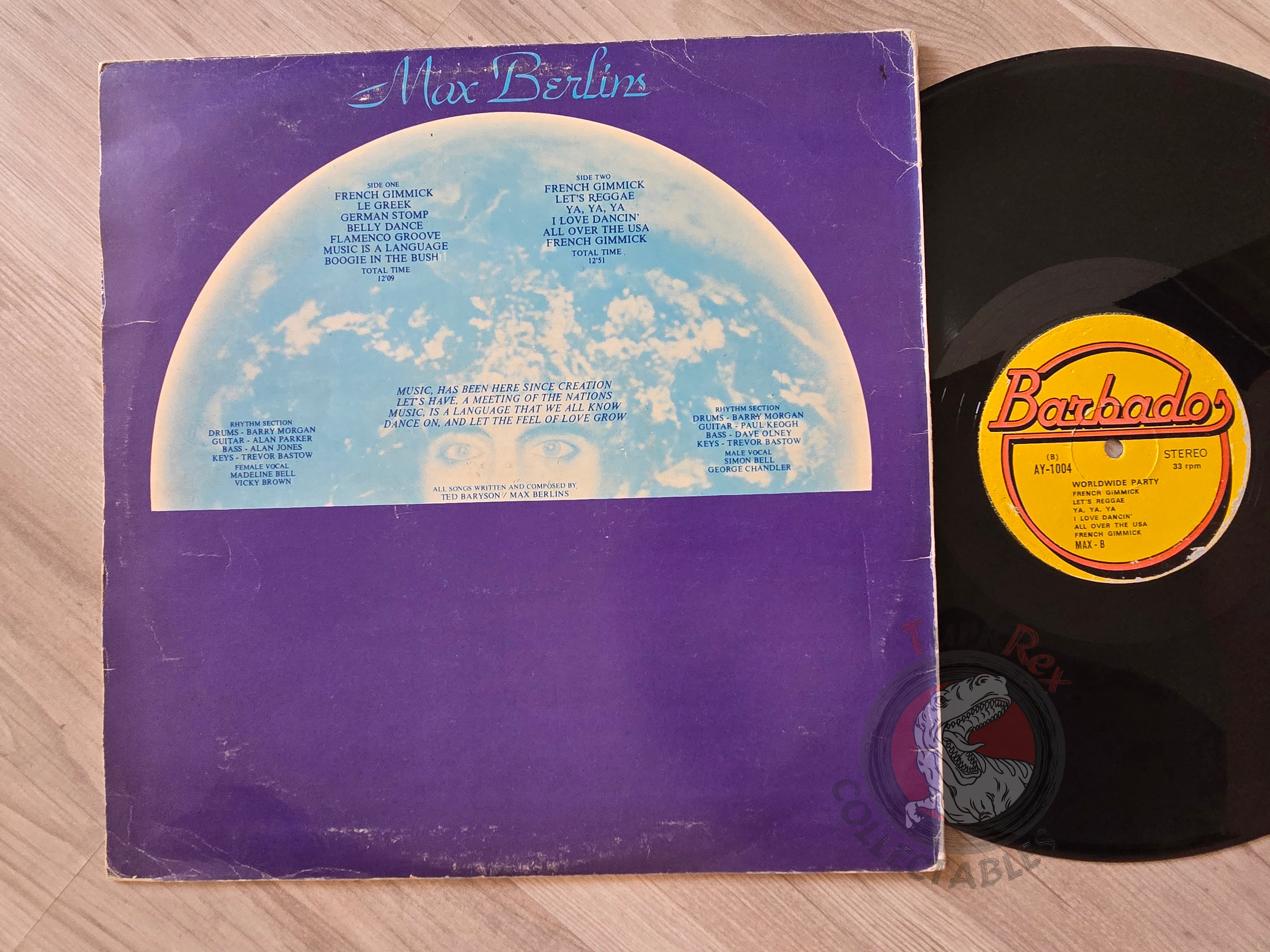 Max Berlin – Worldwide Party Turkish Pressing Vinyl Turkey Edition