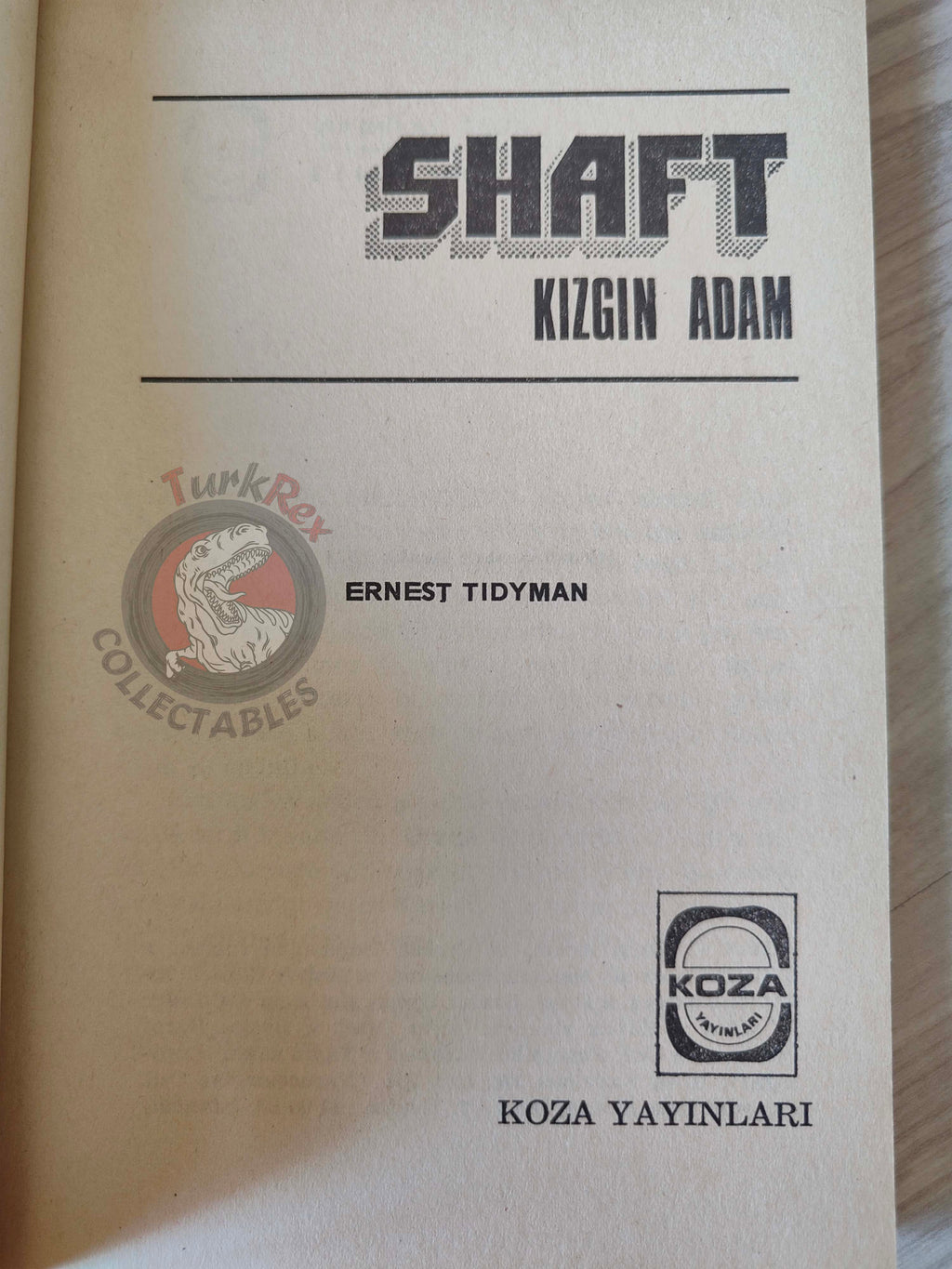 Ernest Tidyman – Shaft 1973 1st Turkish Book Turkey
