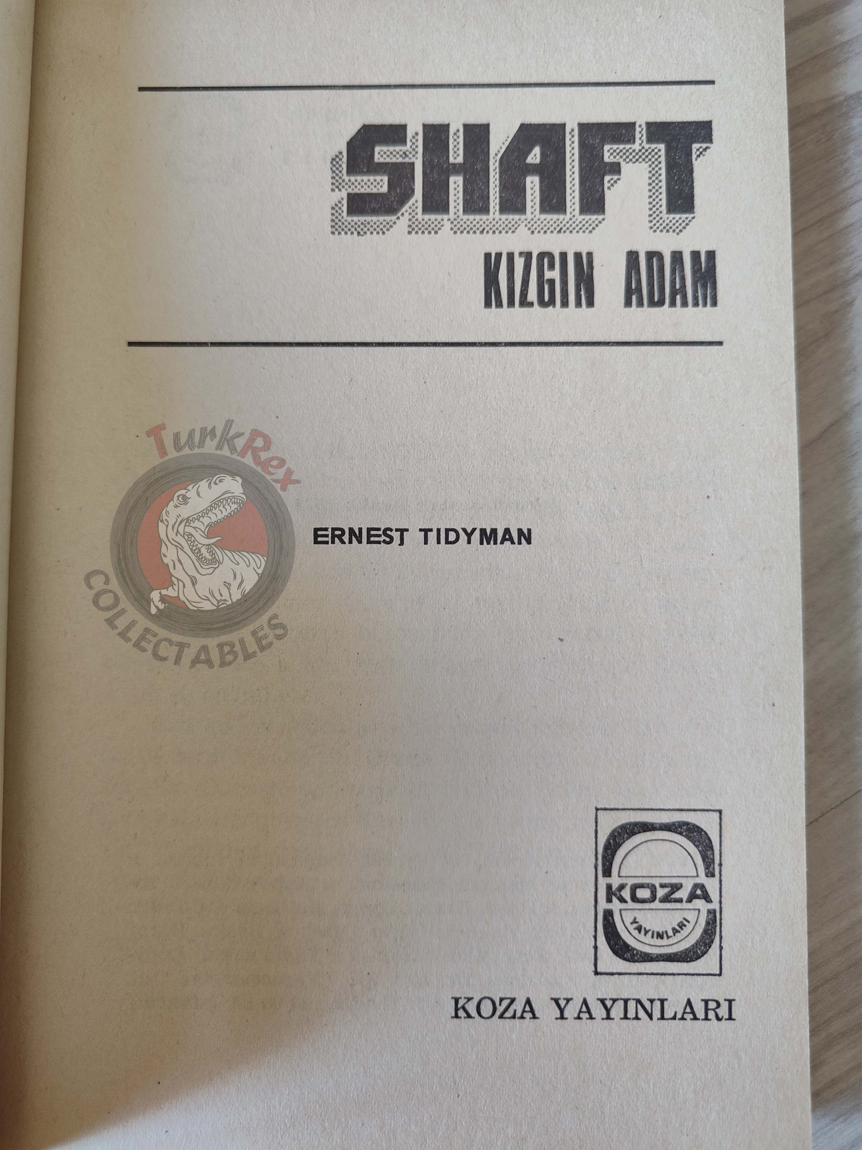 Ernest Tidyman – Shaft 1973 1st Turkish Book Turkey