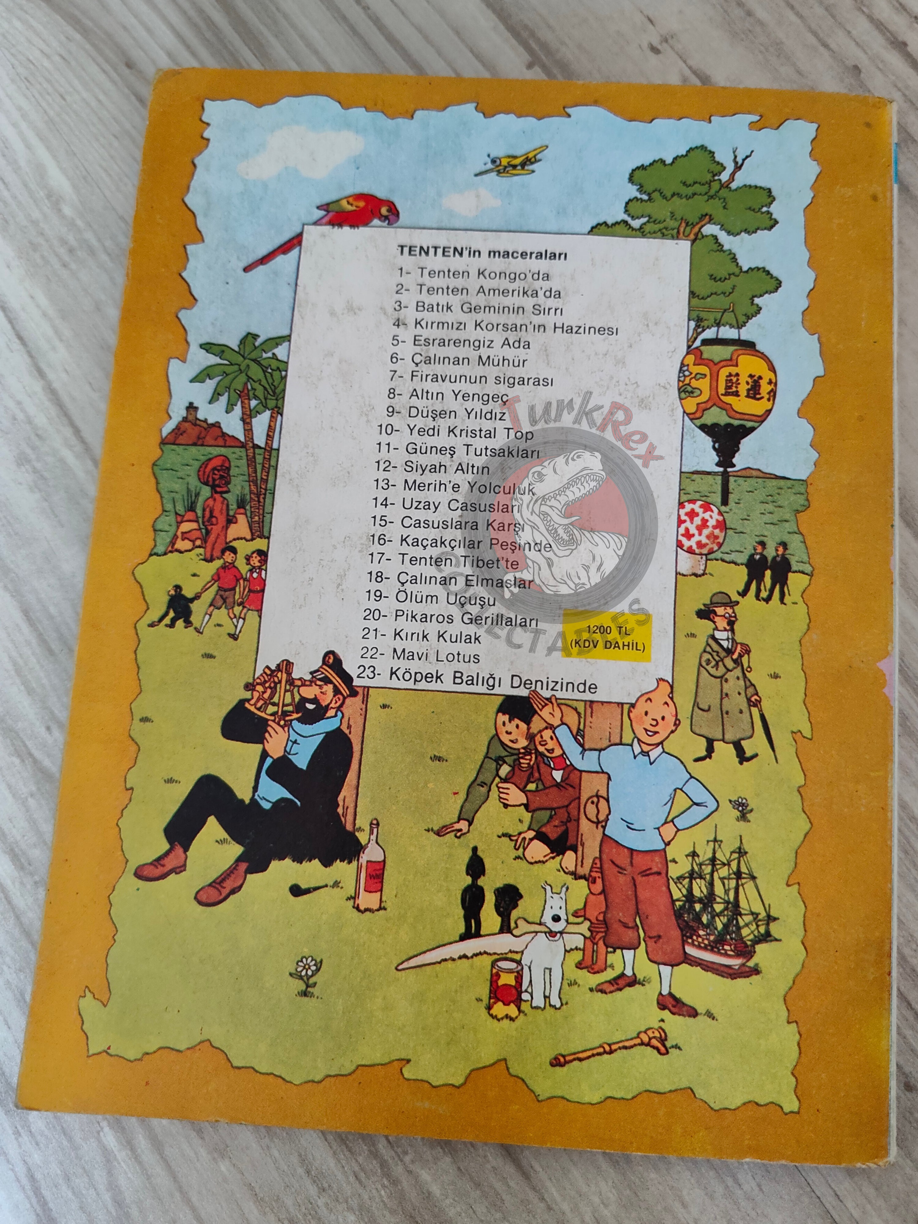 Tintin – Prisoners of the Sun mid 1980s Turkish Edition Comic Turkey 2