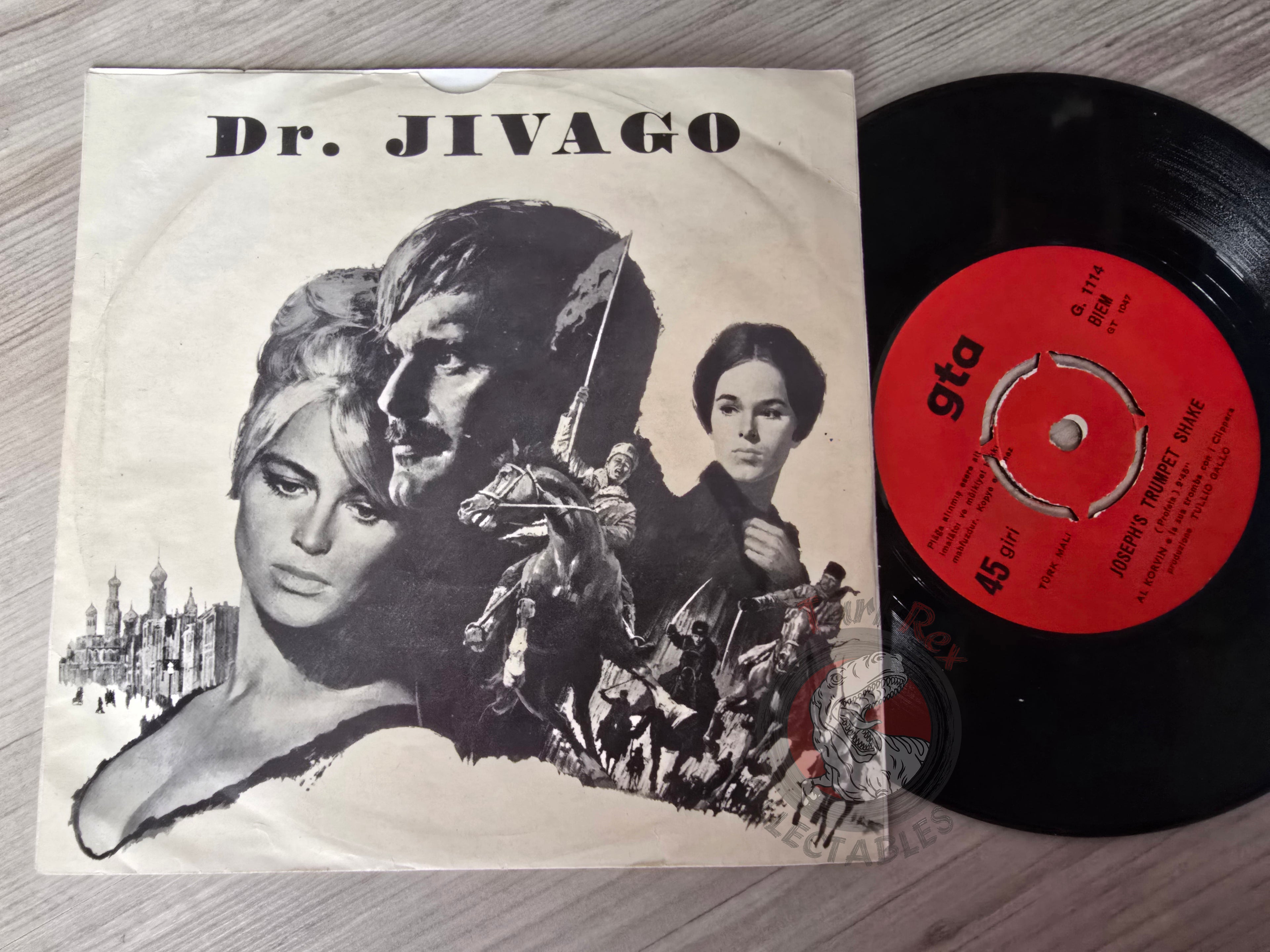 Al Korvin And His Trumpet – Lara's Theme (From "Doctor Zhivago") 7" Turkish Pressing Vinyl Turkey Edition
