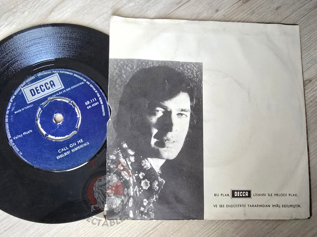 Engelbert Humperdinck – A Man Without Love 7" Turkish Pressing Vinyl Turkey Edition