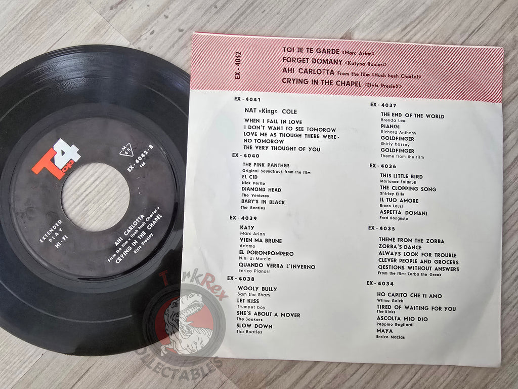 Elvis Presley / Marc Aryan / Katyna Ranieri 7" Iran Pressing Vinyl Iranian Edition