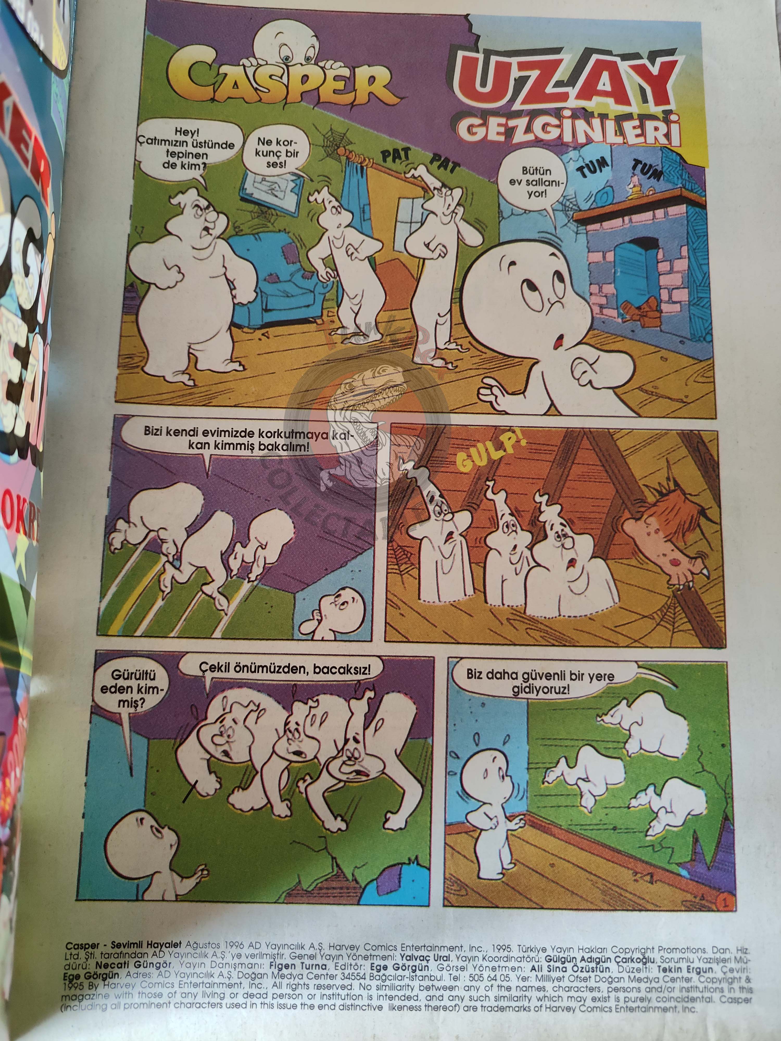 Casper the Friendly Ghost Magazine – Issue #12 1996 Turkish Comic Turkey