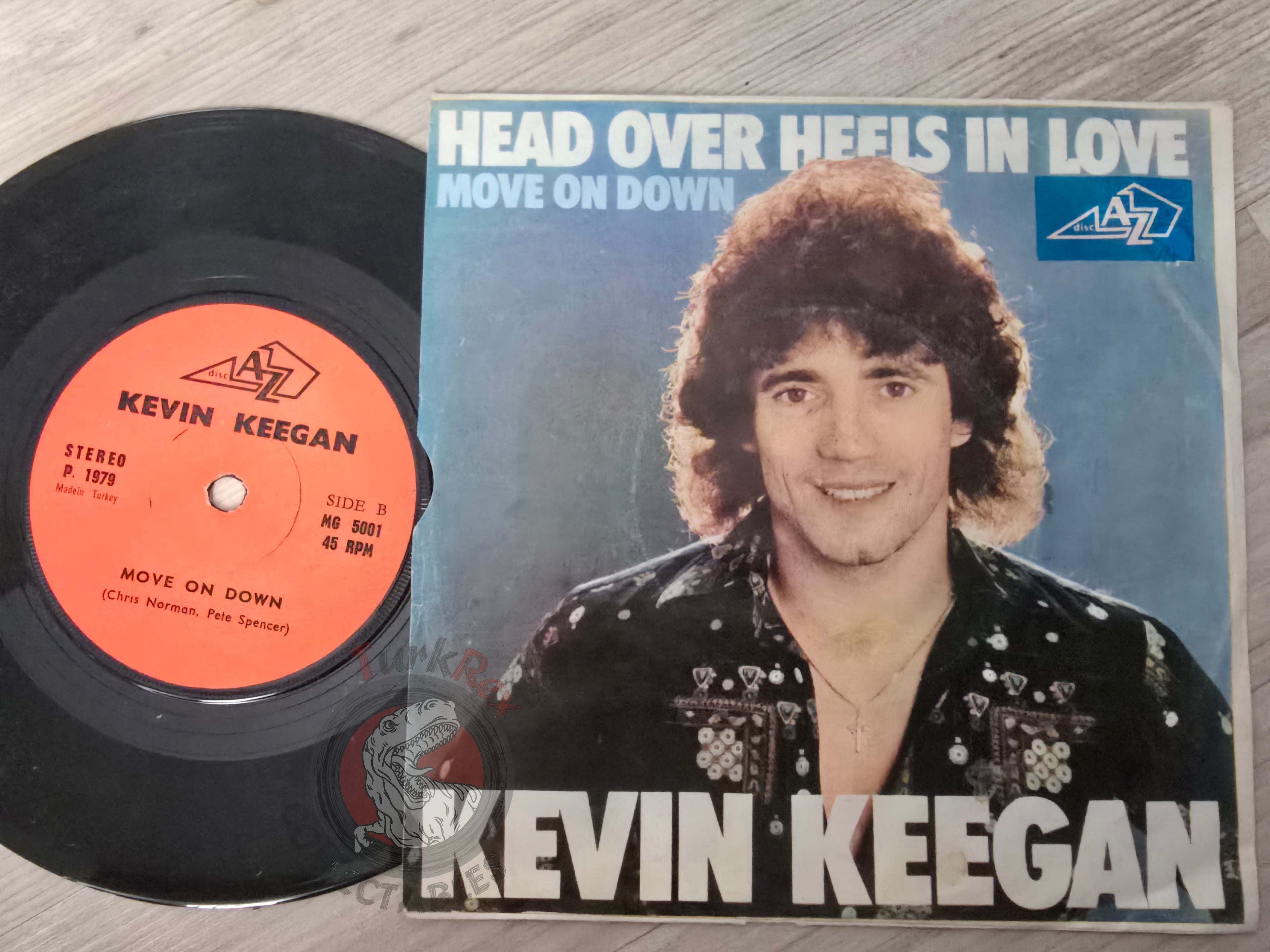 Kevin Keegan – Head Over Heels In Love 7" Turkish Pressing Vinyl Turkey Edition