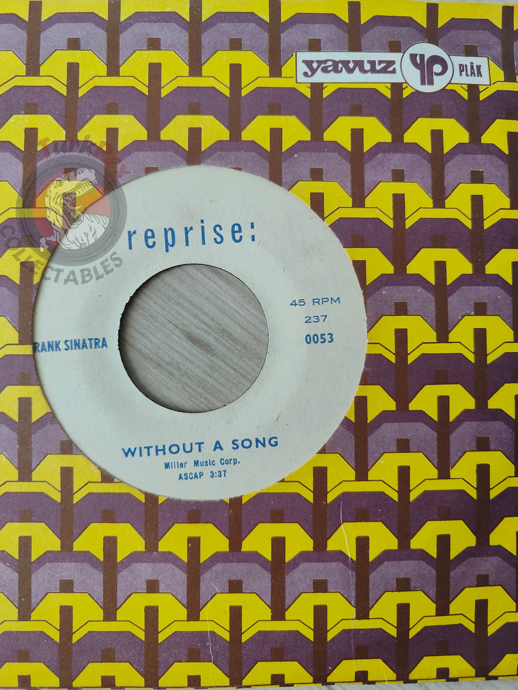 Frank Sinatra – Forget Domani 7" Turkish Pressing Vinyl Turkey Edition