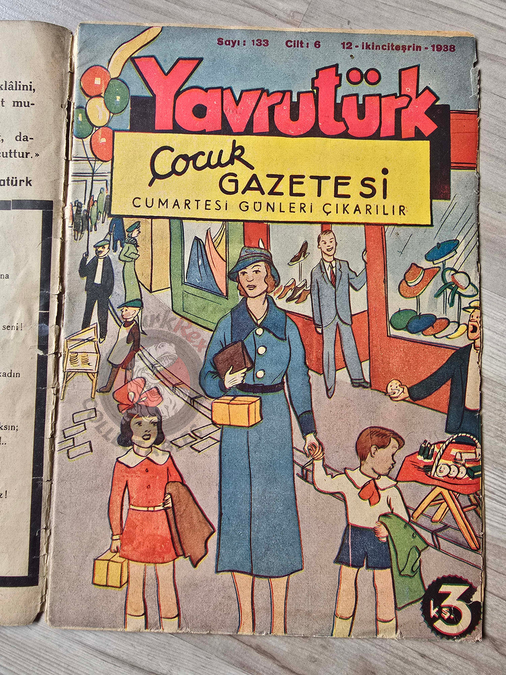 Yavrutürk #133 Atatürk Memorial Death 1938 Turkish Comic Mag Turkey Snow White