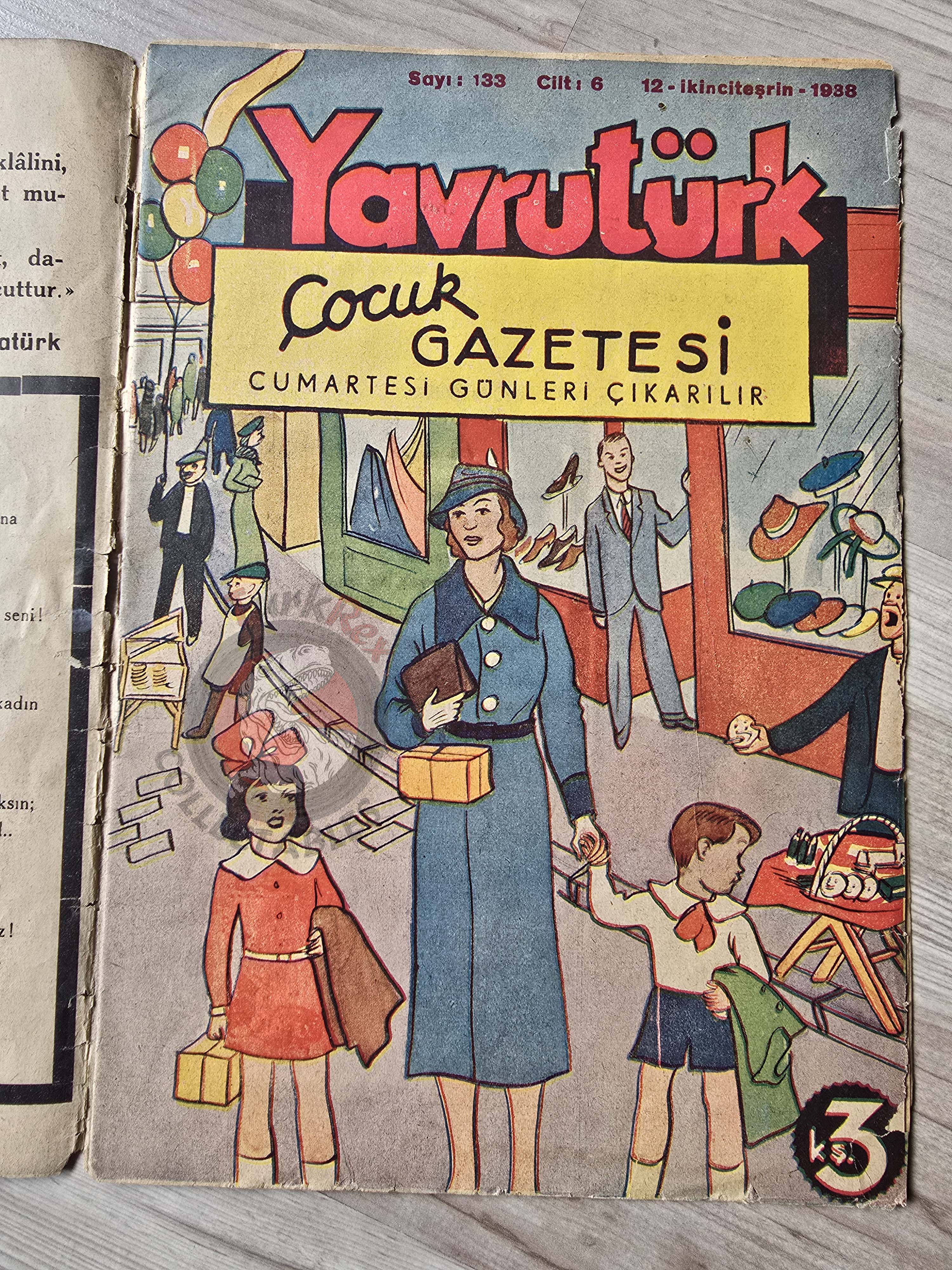 Yavrutürk #133 Atatürk Memorial Death 1938 Turkish Comic Mag Turkey Snow White