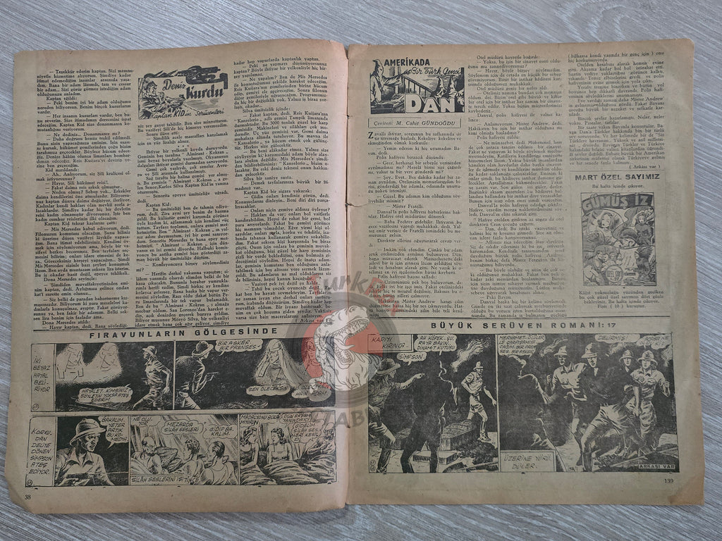 1001 Roman #138 1942 Turkish Comic Turkey Phantom Mandrake King of the Royal Mounted
