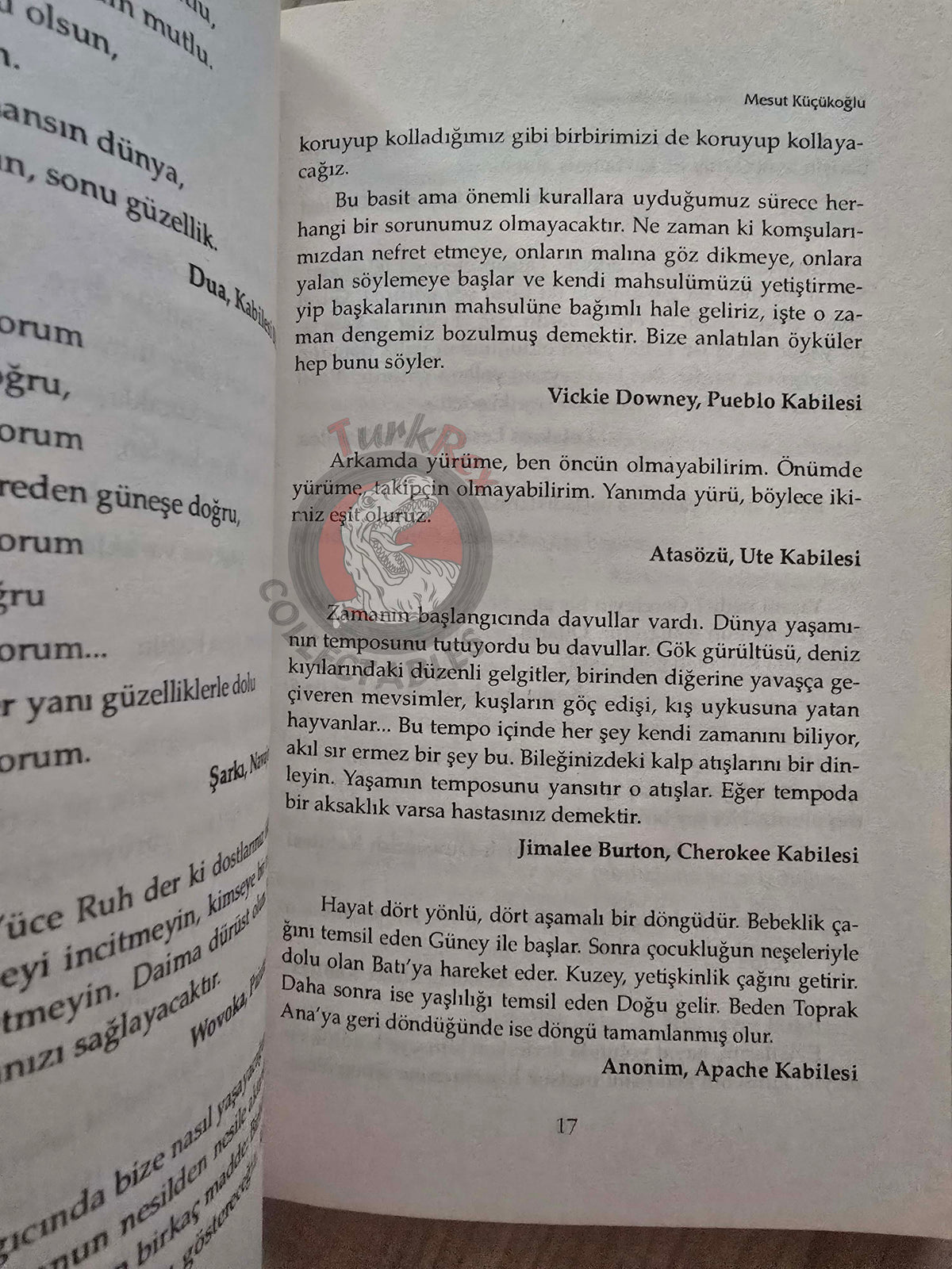 The Native Americans' Philosophy of Life 2006 Turkish Book Turkey