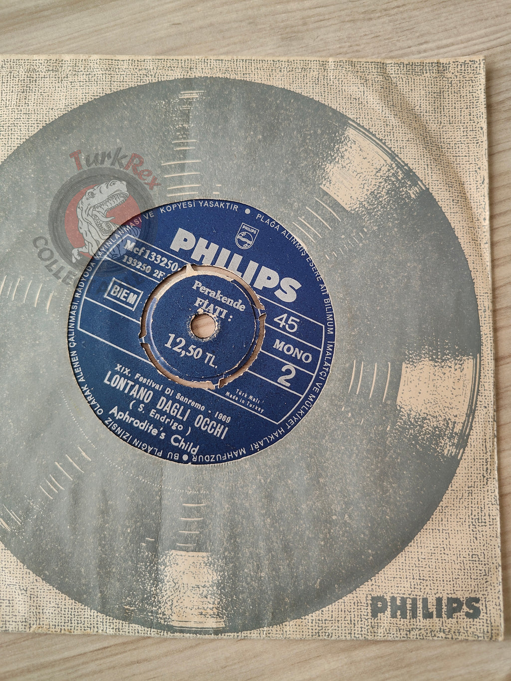 Aphrodite's Child – Quando L'Amore Diventa Poesia 7" Turkish Pressing Vinyl Turkey Edition Sanremo