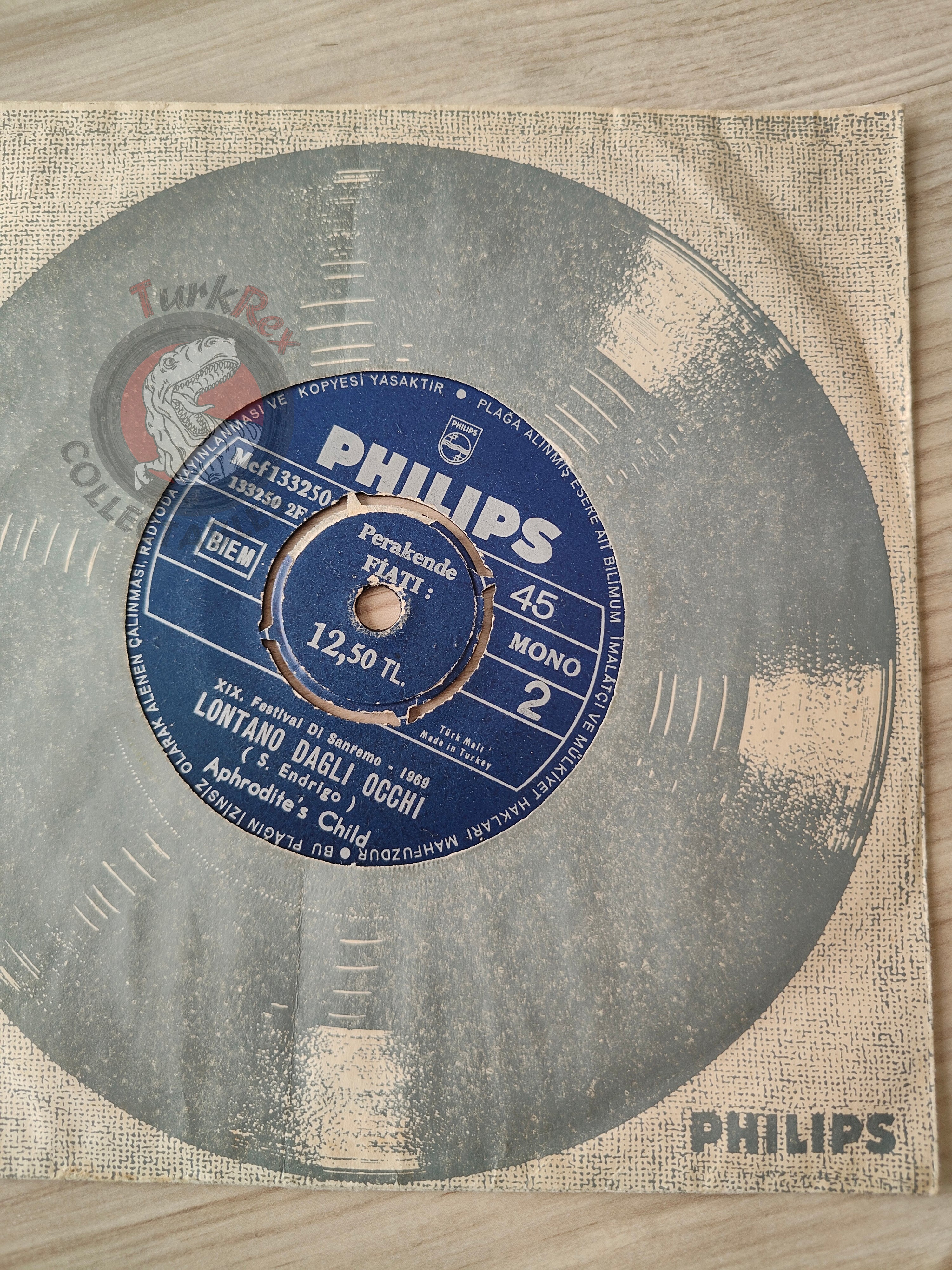 Aphrodite's Child – Quando L'Amore Diventa Poesia 7" Turkish Pressing Vinyl Turkey Edition Sanremo